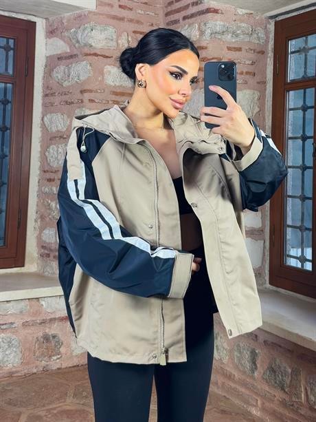 Aty Paraşüt Yağmurluk Bej