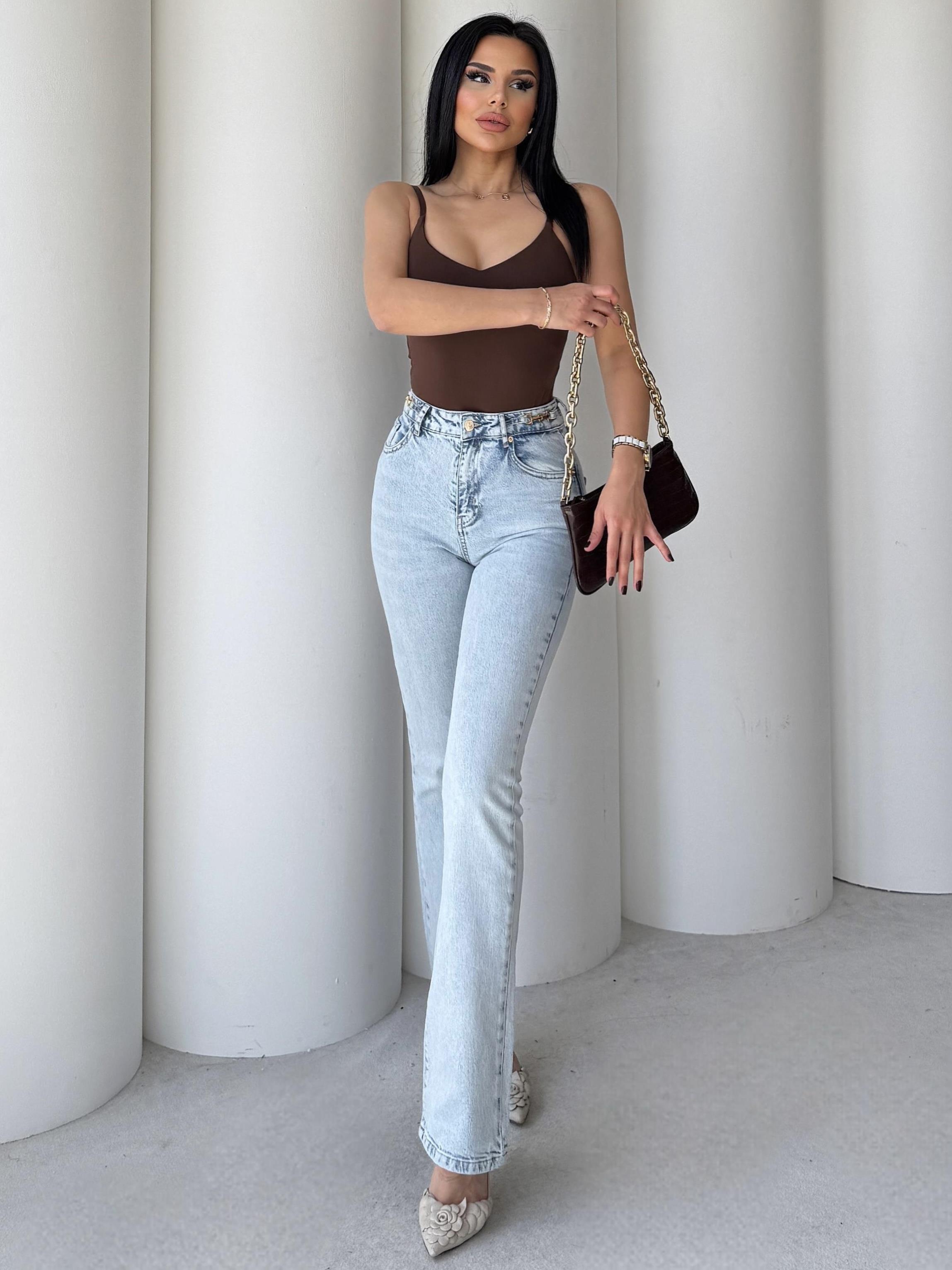 Carino Zincir Detaylı Jean Mavi