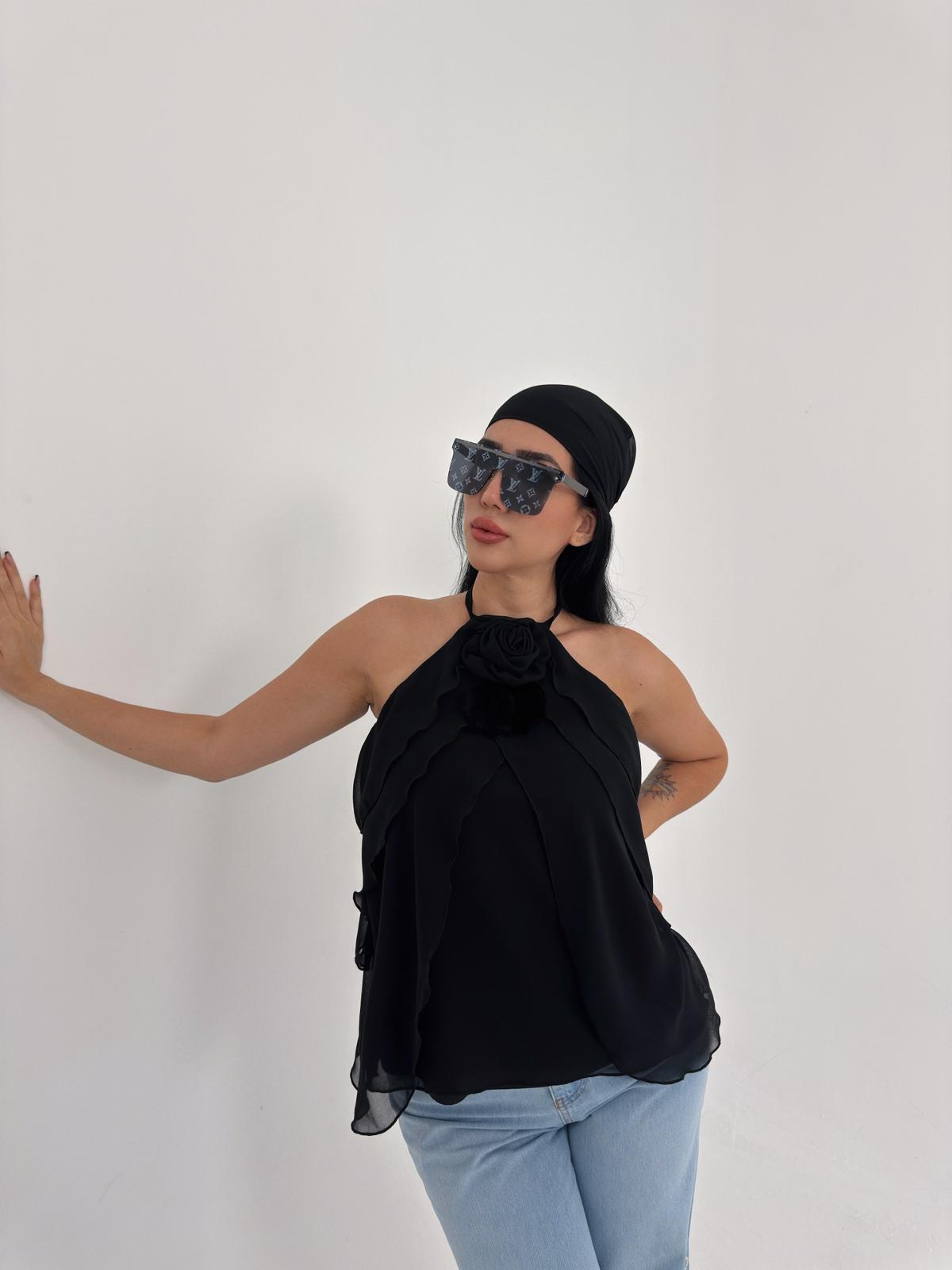 Jack Tasarım Bluz Siyah