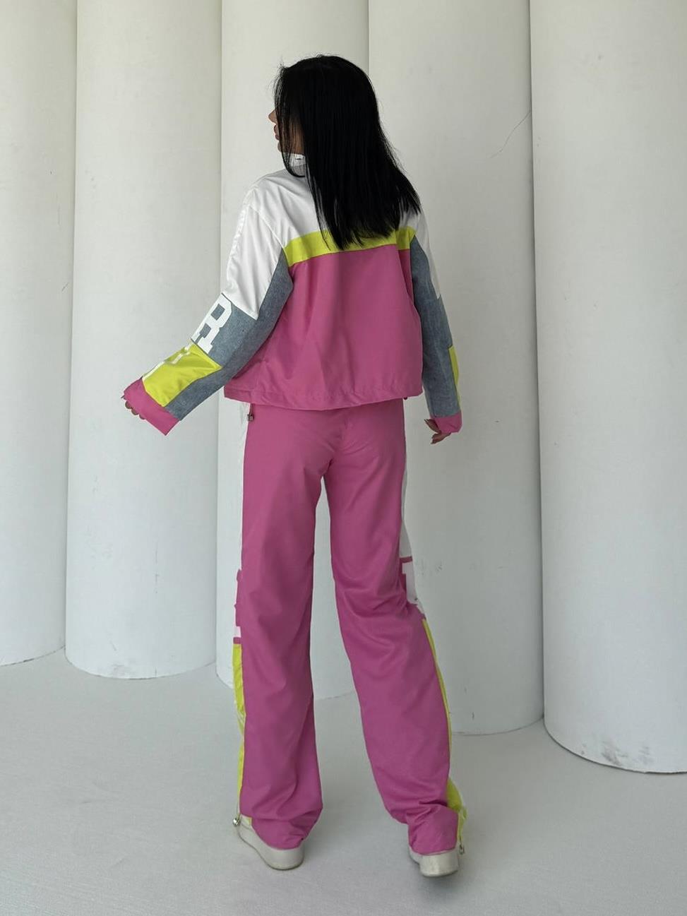 Joinas Denim Detaylı Paraşüt Spor Takım Pembe