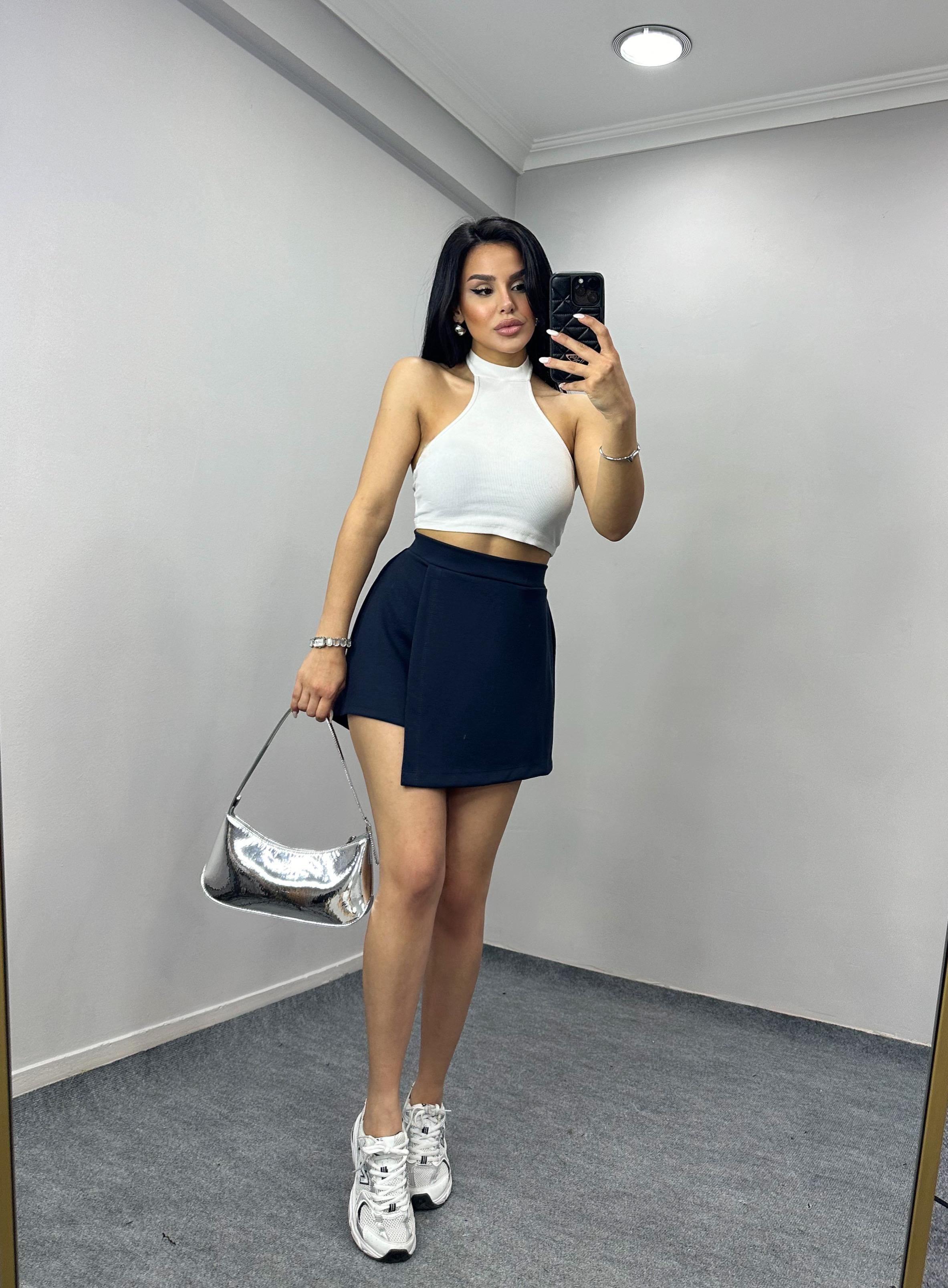 Cute Şortlu Etek Lacivert