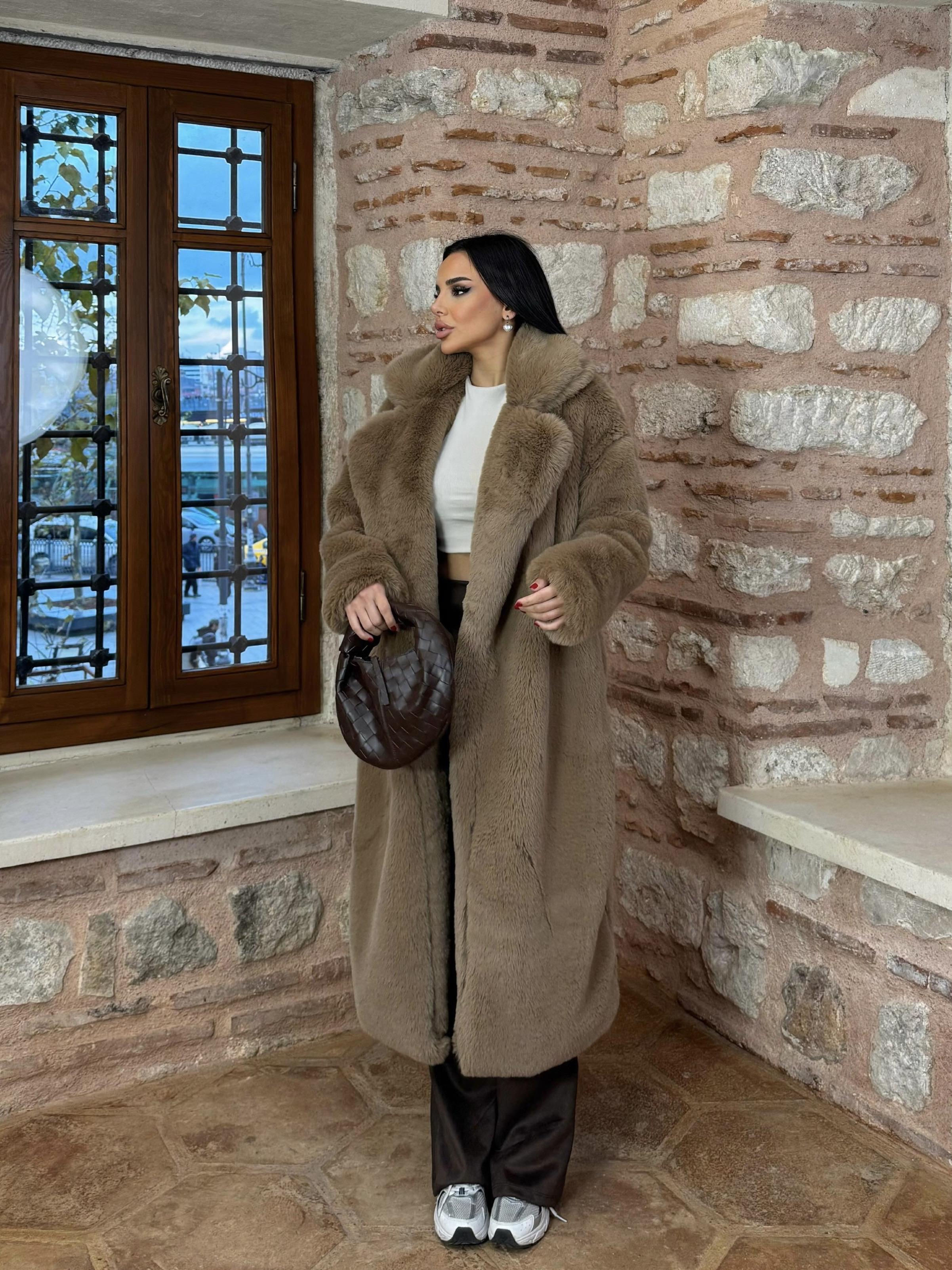 London Kürk Kaban Camel
