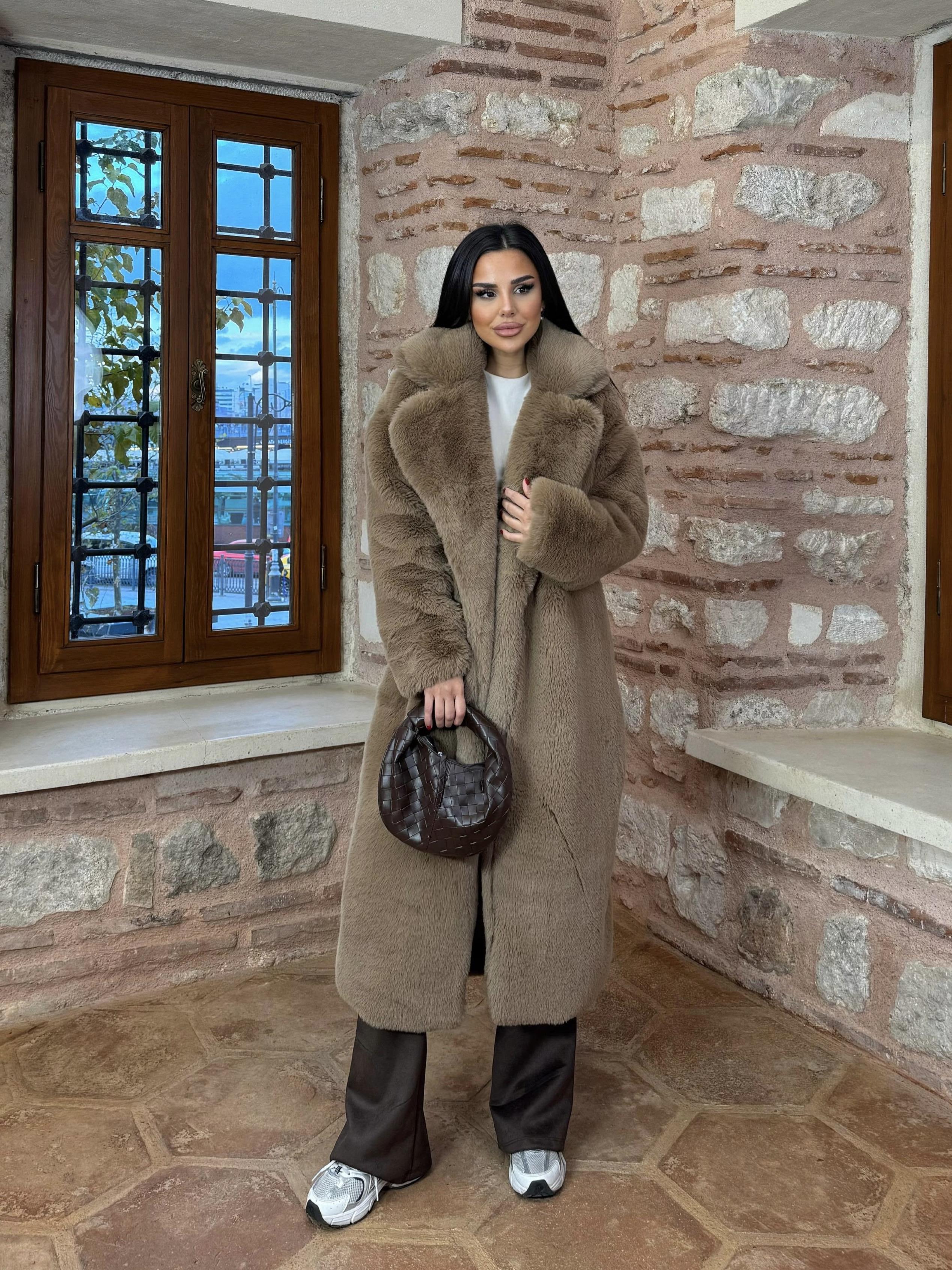 London Kürk Kaban Camel