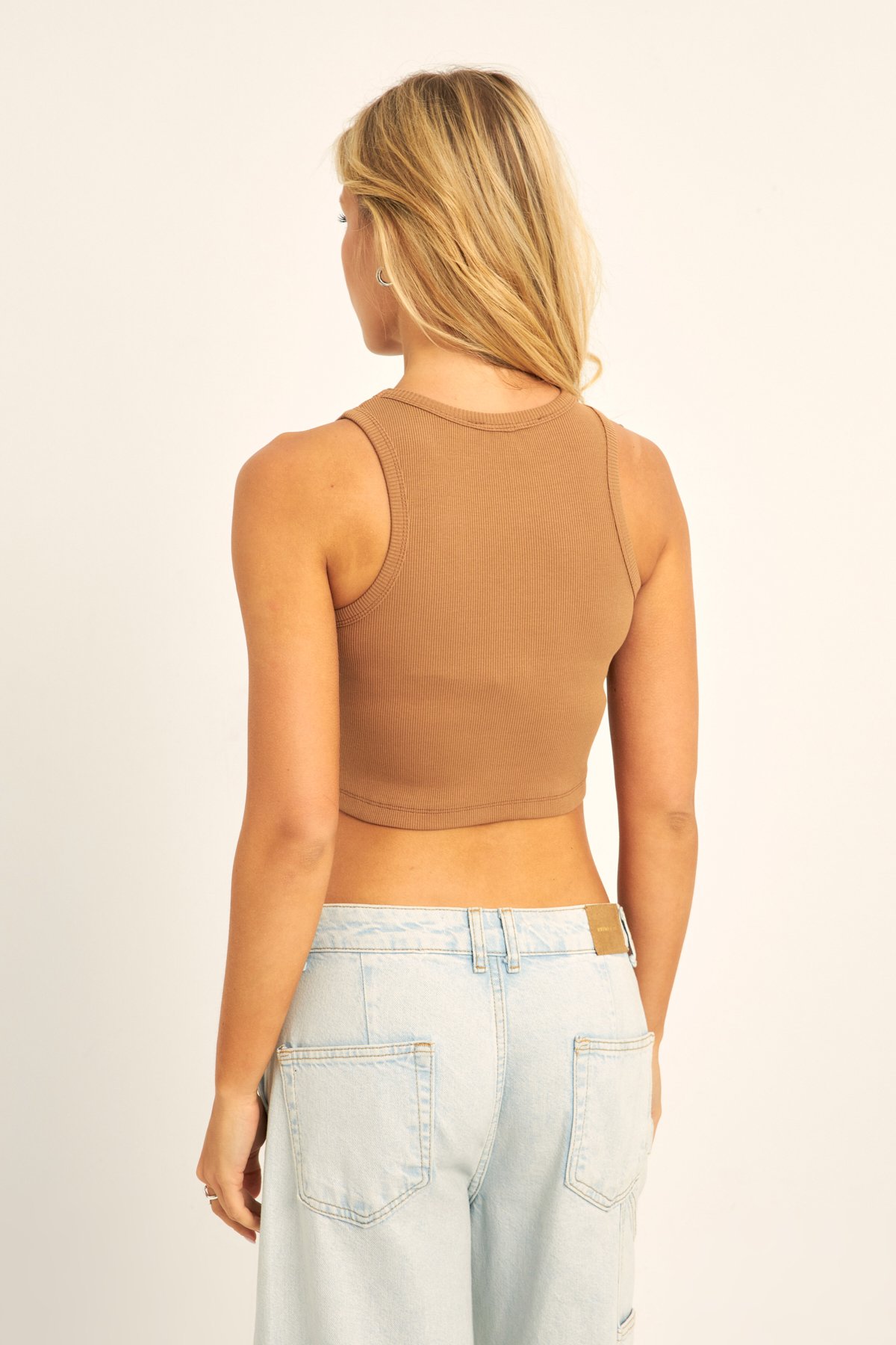 Kadın Kaktüs Nakış Tasarımlı Premium Pamuklu Crop Top