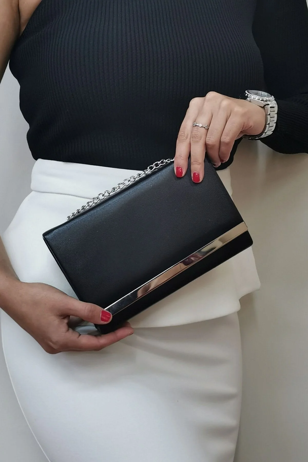 Çok Şık Özel Günler İçin Abiye Çantası - SİYAH