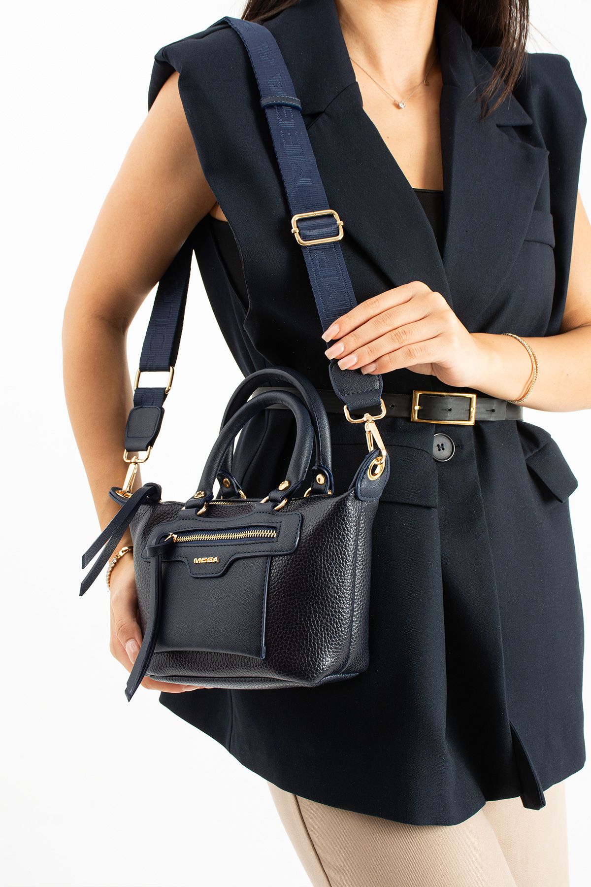 Çok Şık El Ve Omuz Çantası - LACİVERT