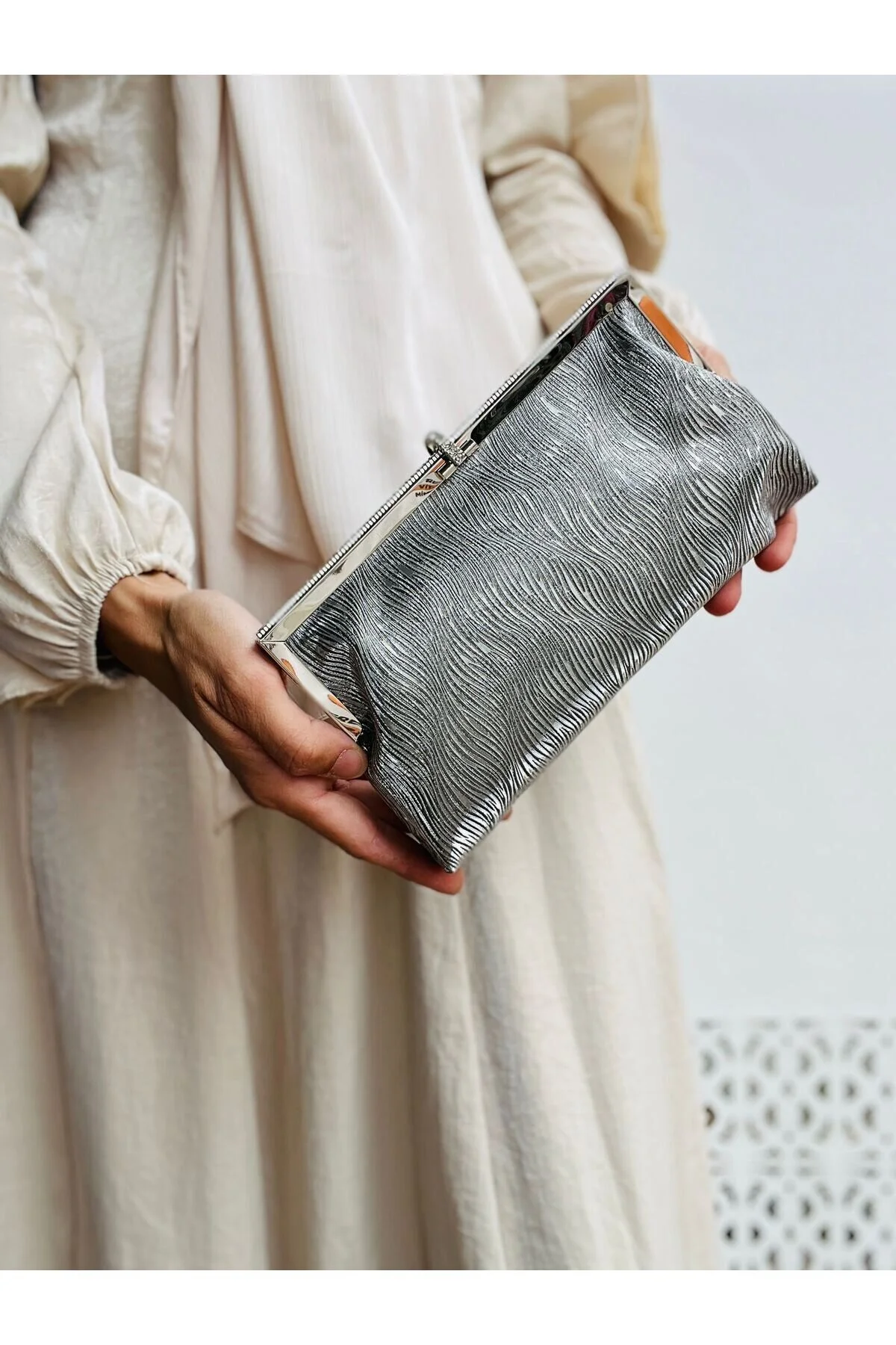 Taş Detaylı Çok Şık A kalite Abiye Çanta - ANTRESİT