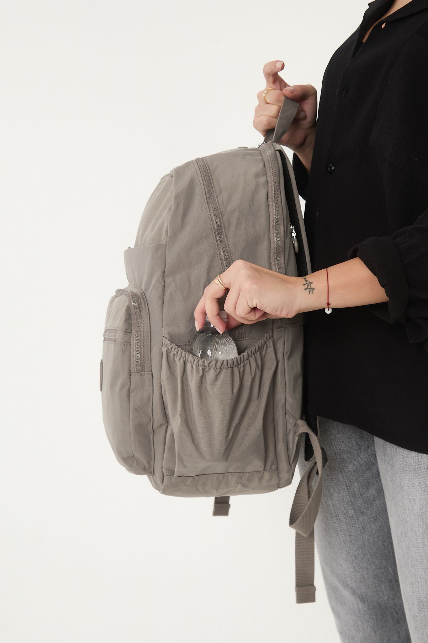 Unisex Suya Dayanıklı Büyük Boy Laptop Okul Ve Seyahat Sırt Çantası - VİZON