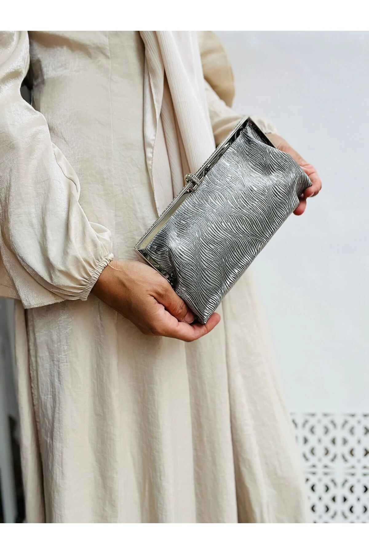 Taş Detaylı Çok Şık A kalite Abiye Çanta - ANTRESİT