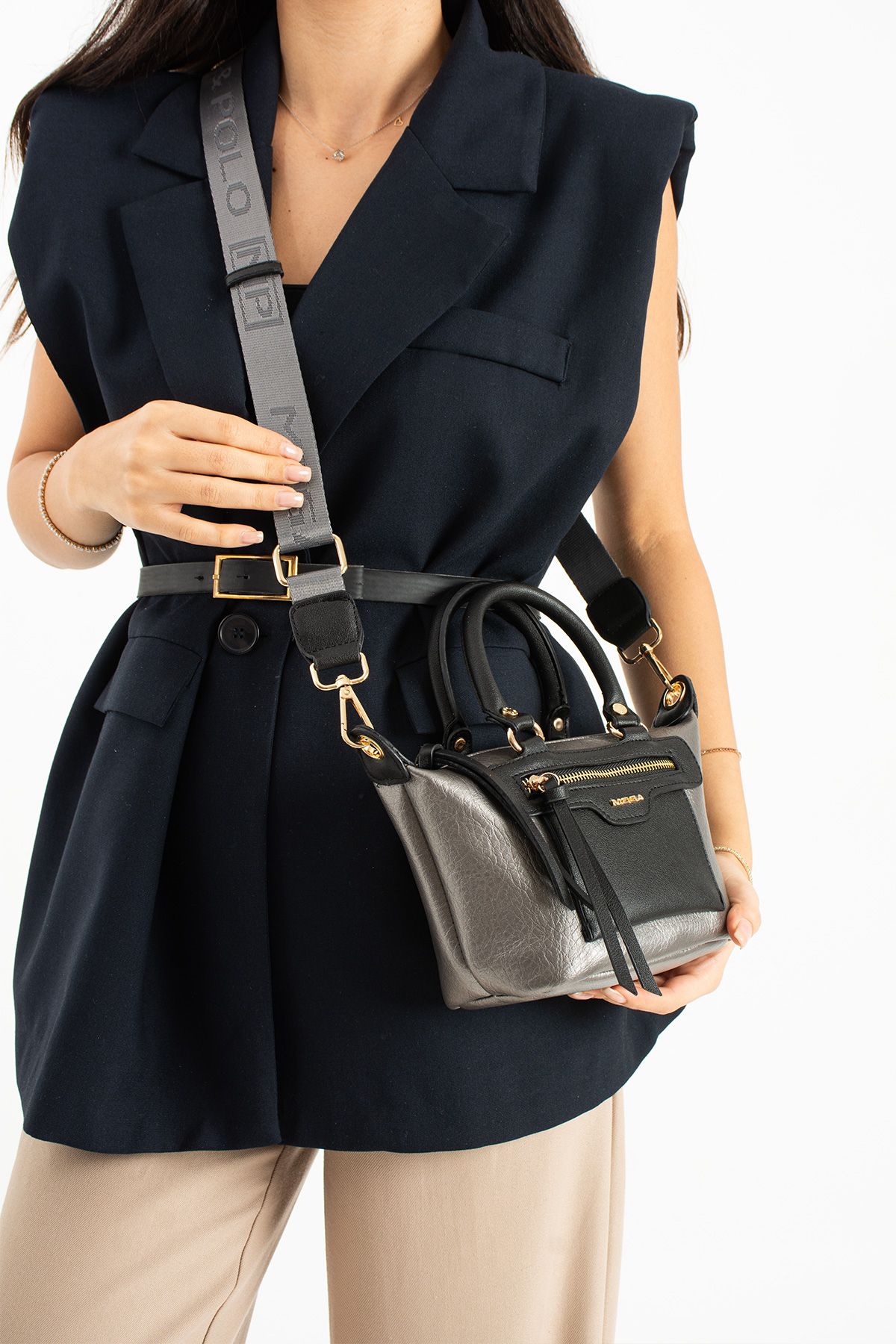 Çok Şık El Ve Omuz Çantası - GRİ