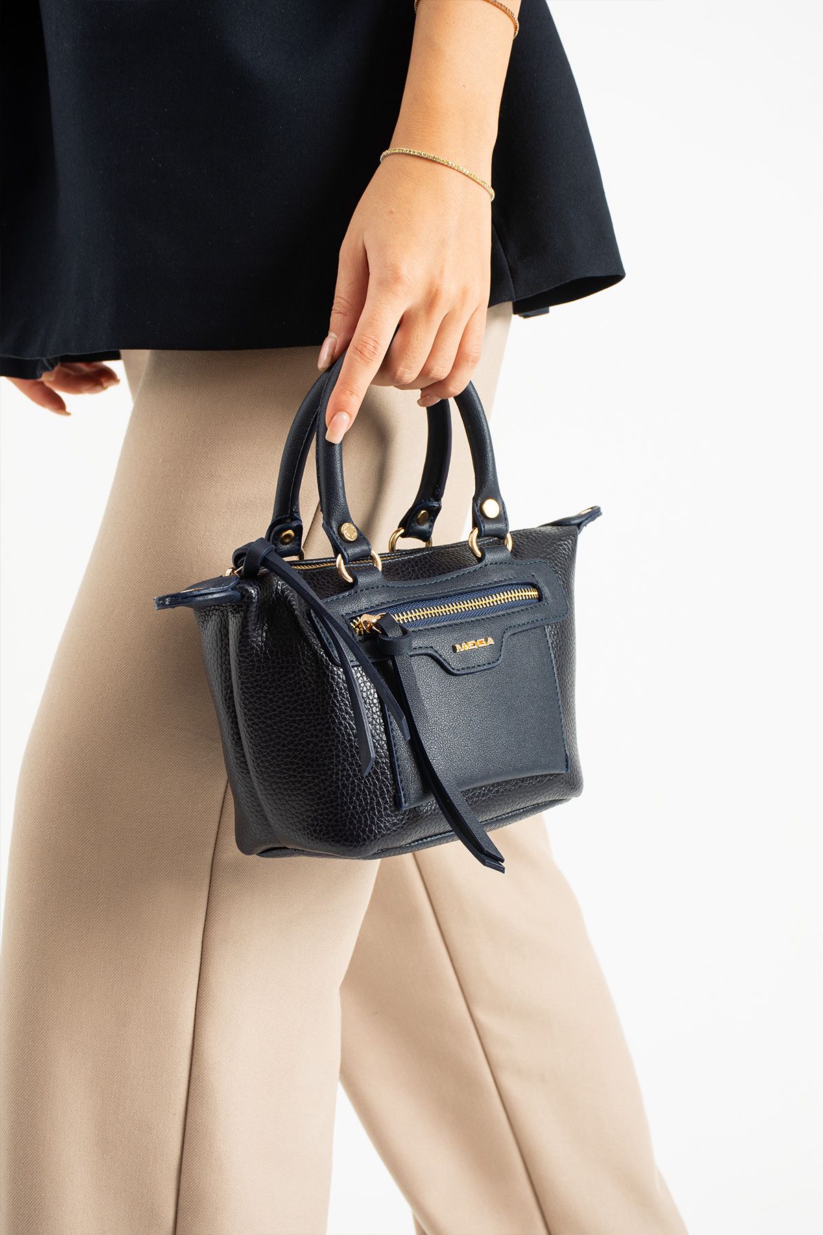 Çok Şık El Ve Omuz Çantası - LACİVERT