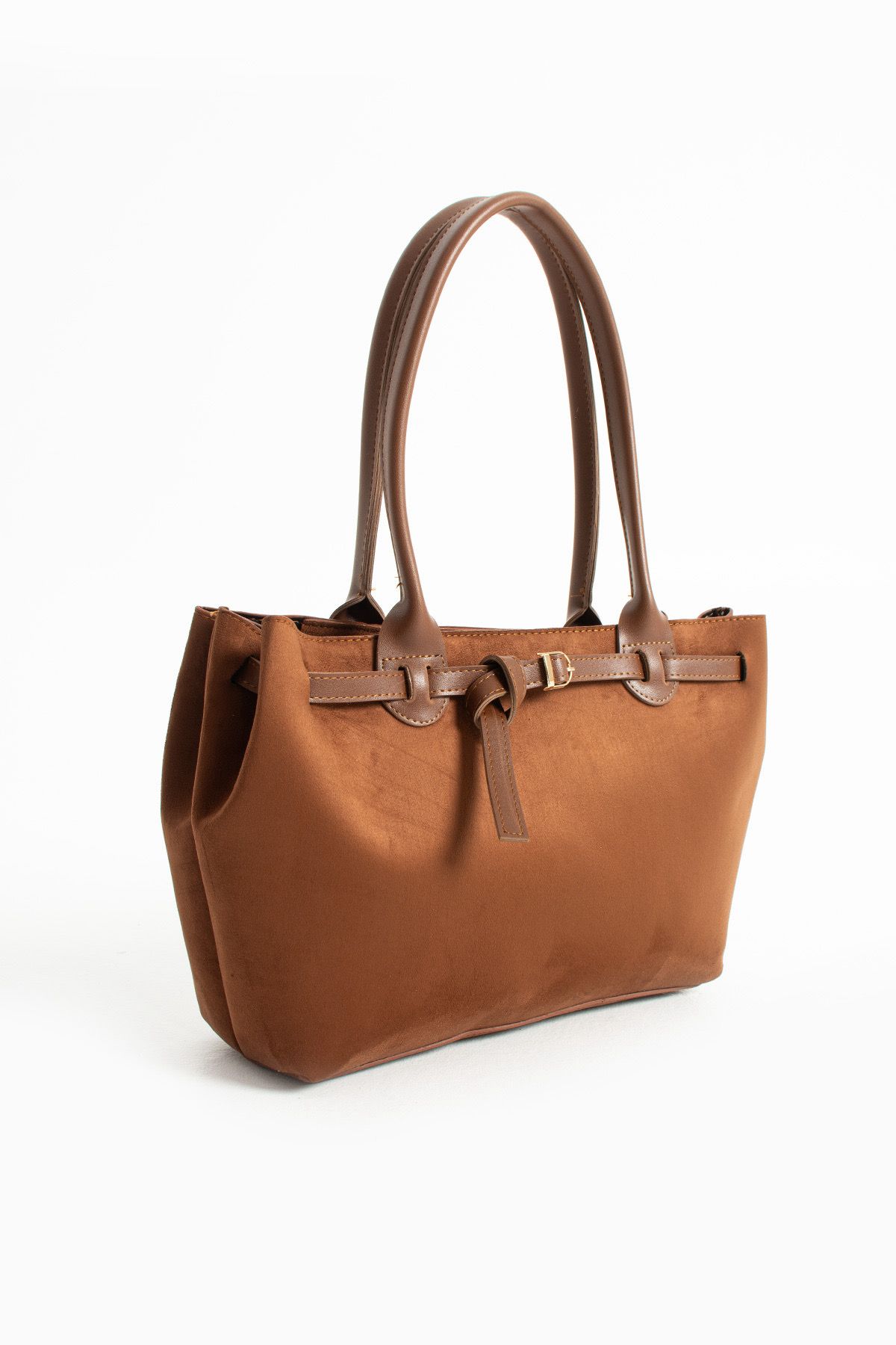 Yeni Sezon Süet El Ve Omuz Çantası - TABA