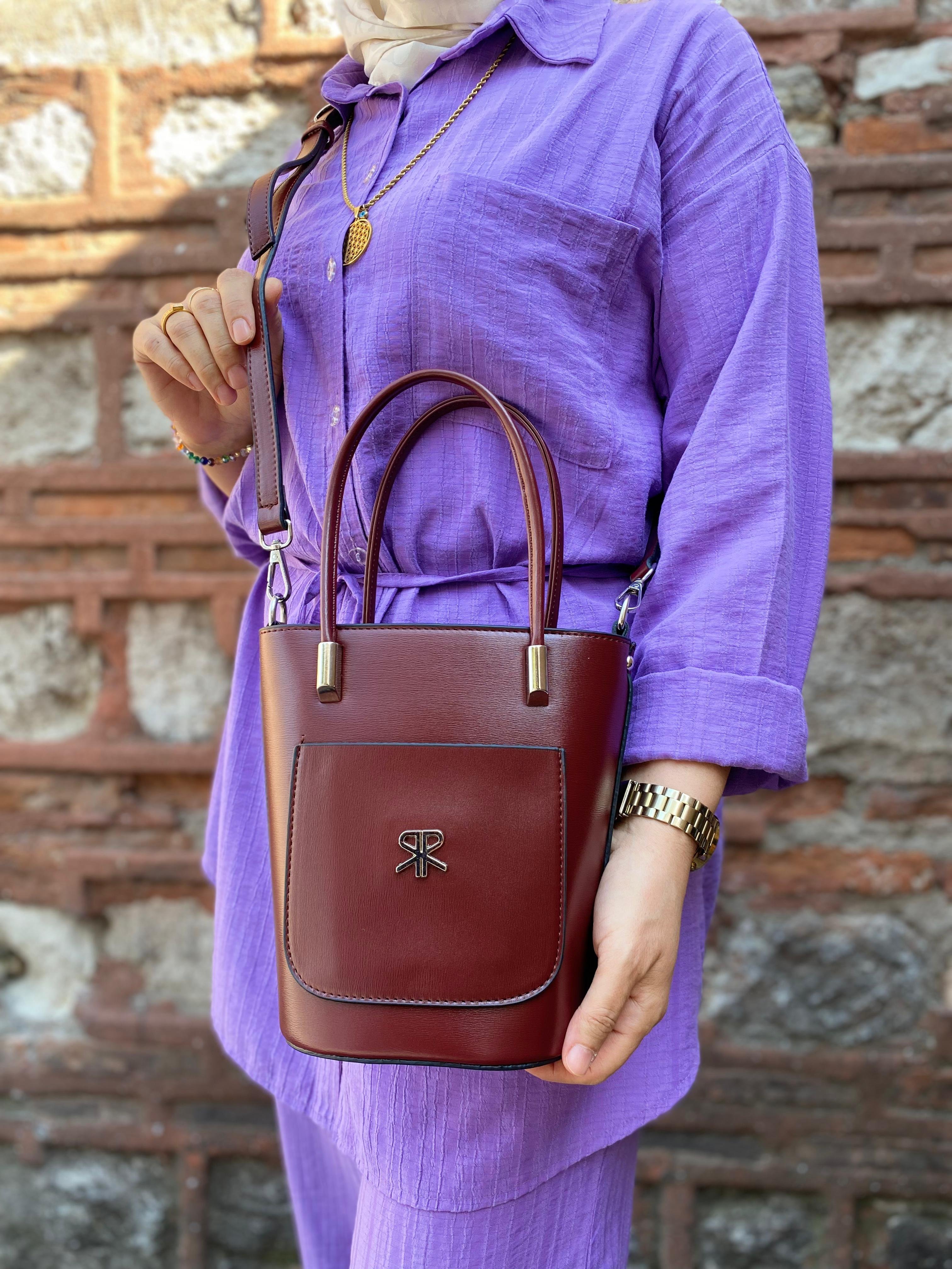 BORDO NEW MODEL EL VE OMUZ ÇANTASI