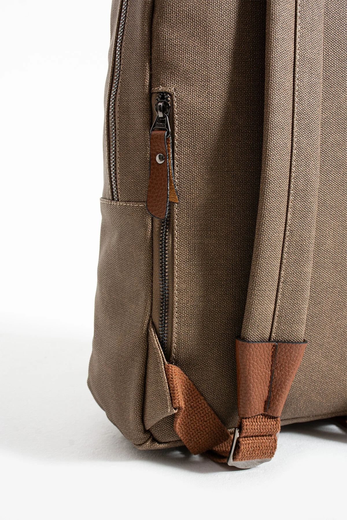 Premium Kanvas Kumaş Sırt Çantası Business Çanta 1.sınıf Kaliteli Kumaş Çanta - VİZON-TABA