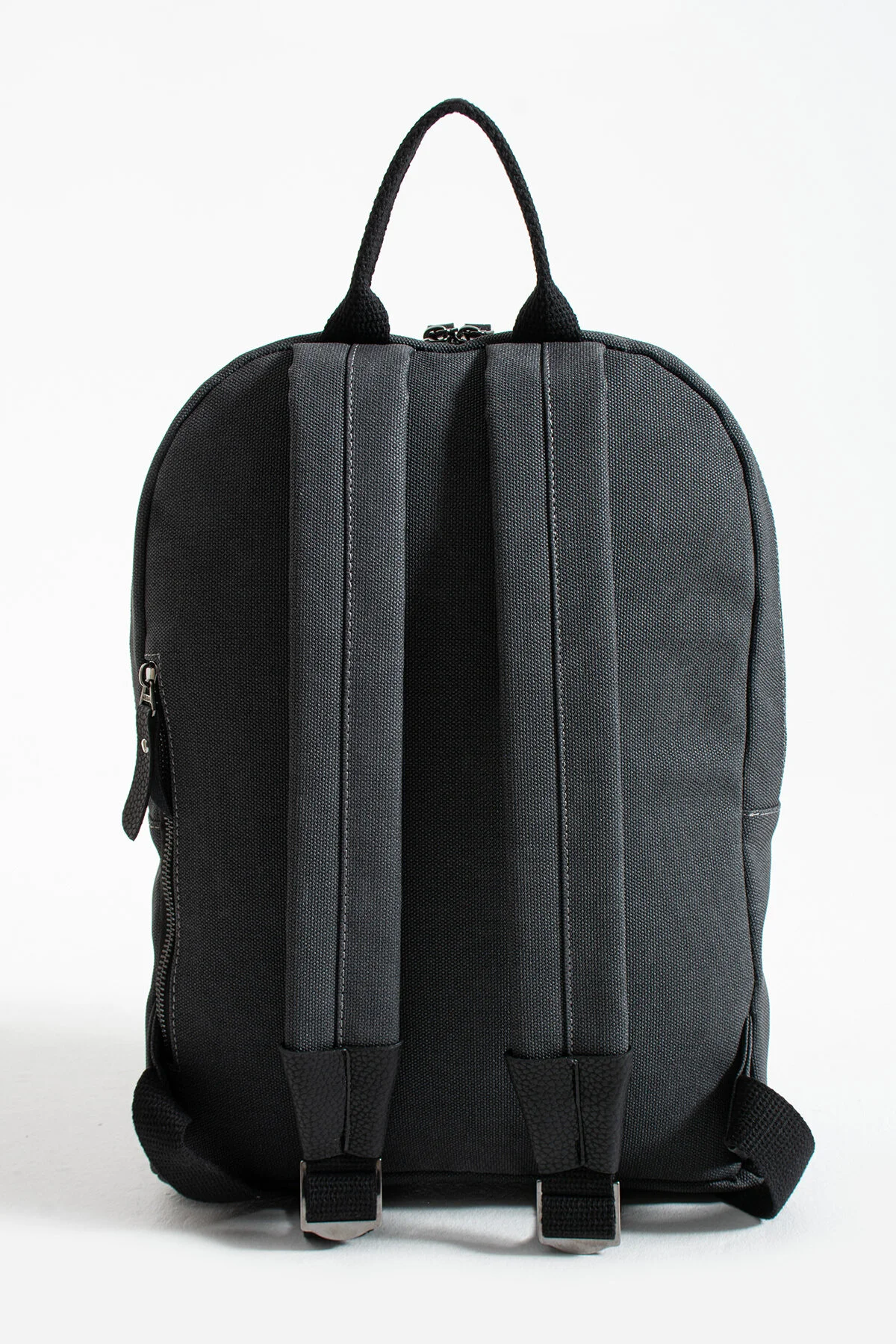 Premium Kanvas Kumaş Sırt Çantası Business Çanta 1.sınıf Kaliteli Kumaş Çanta - SİYAH