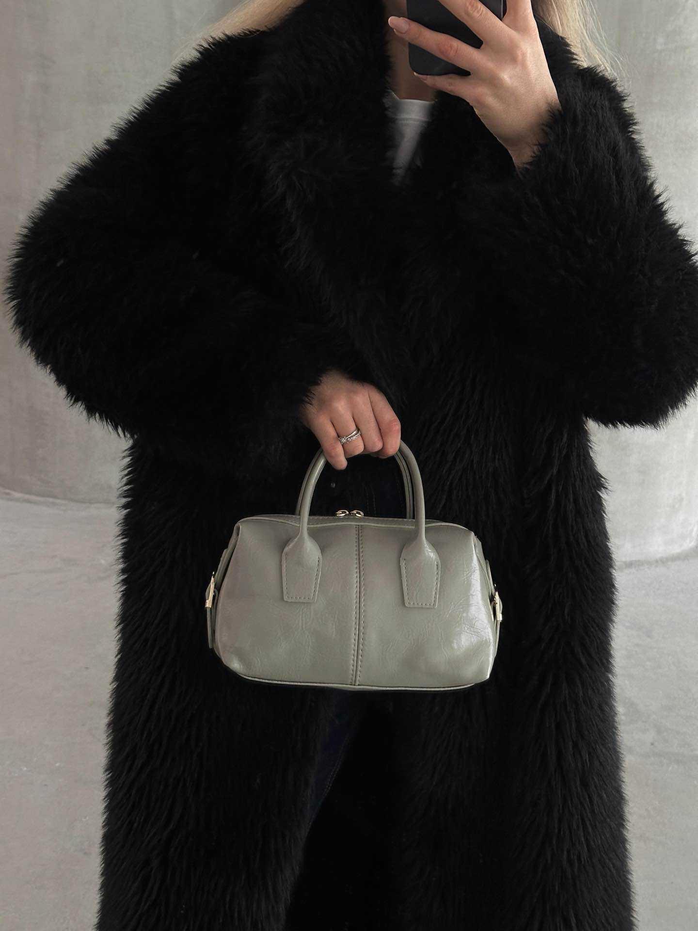 ORTA BOY SİLİNDİR MODEL ÇOK KULLANIŞLI OMUZ ÇANTASI - GRİ