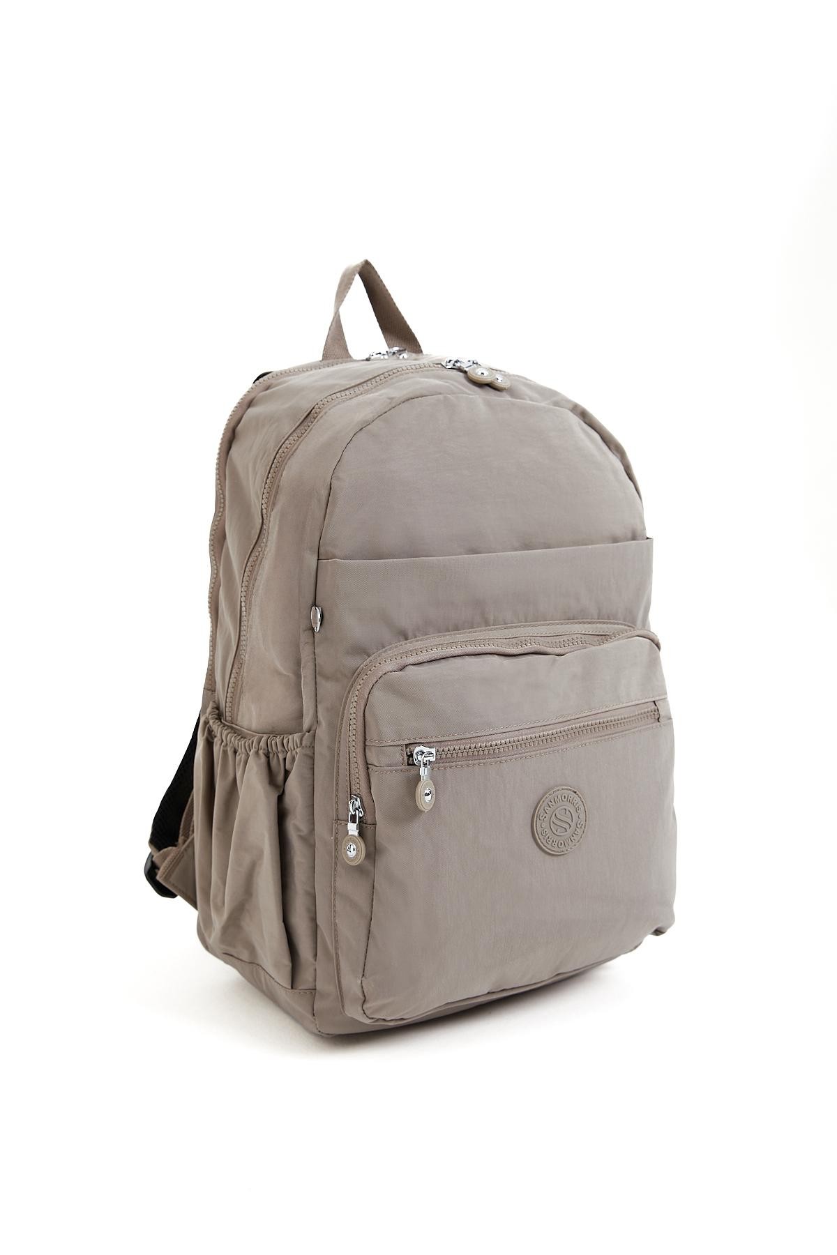 Unisex Suya Dayanıklı Büyük Boy Laptop Okul Ve Seyahat Sırt Çantası - VİZON