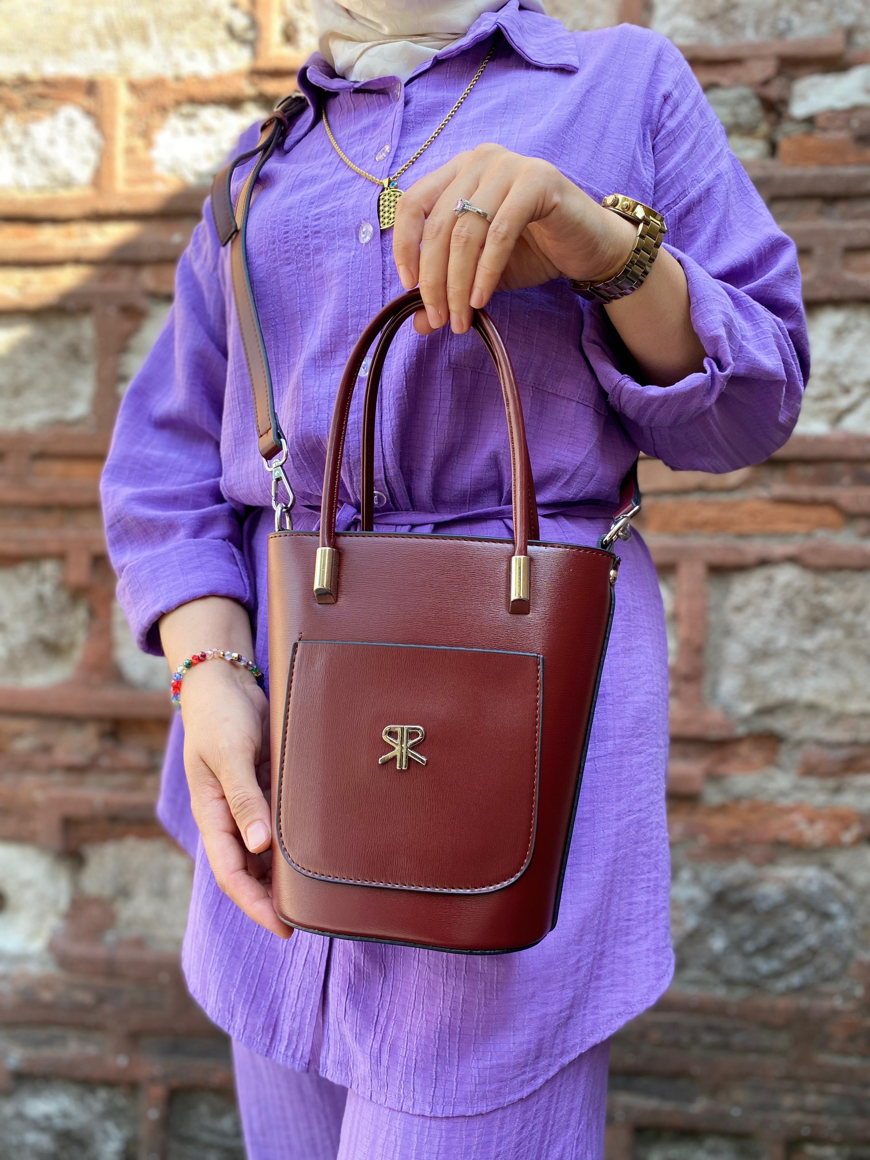 BORDO NEW MODEL EL VE OMUZ ÇANTASI