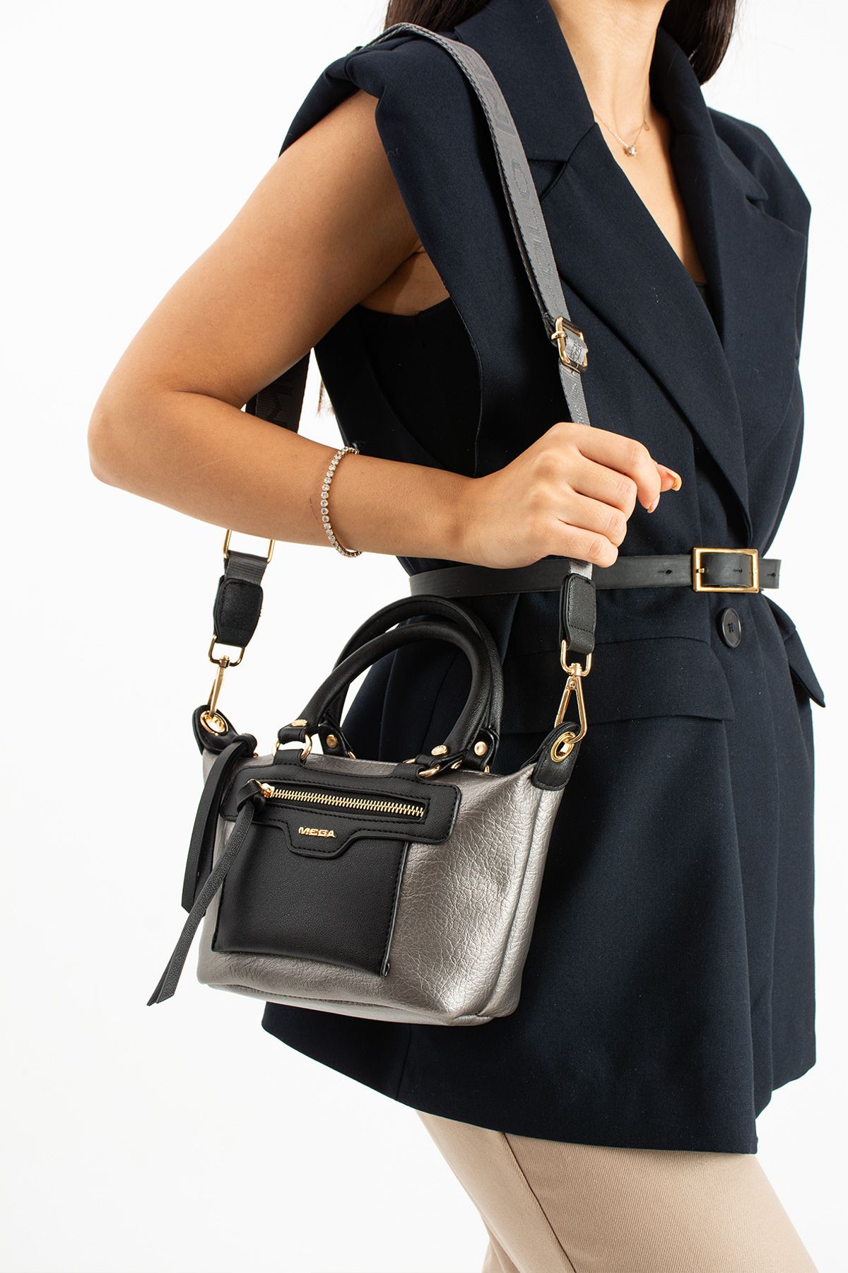 Çok Şık El Ve Omuz Çantası - GRİ