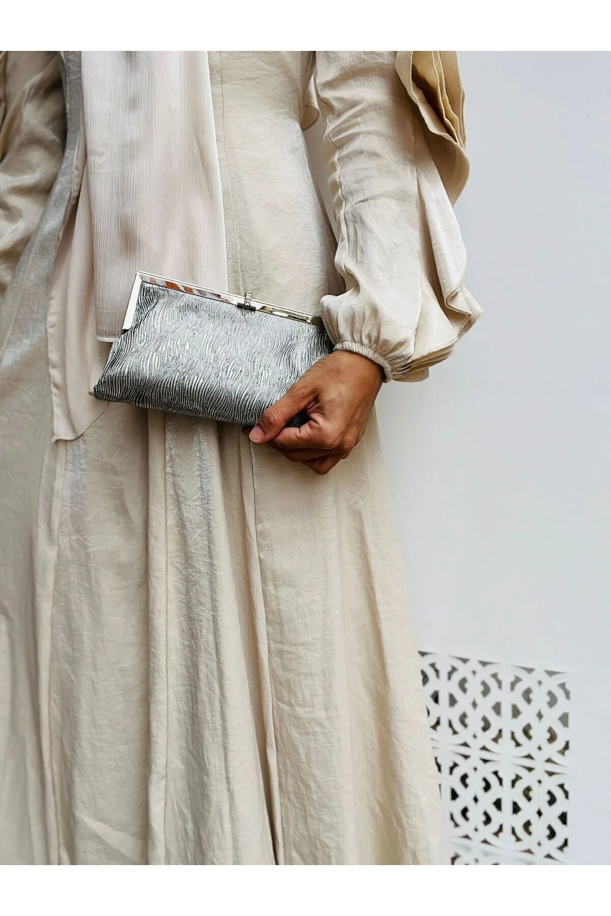 Taş Detaylı Çok Şık A kalite Abiye Çanta - ANTRESİT