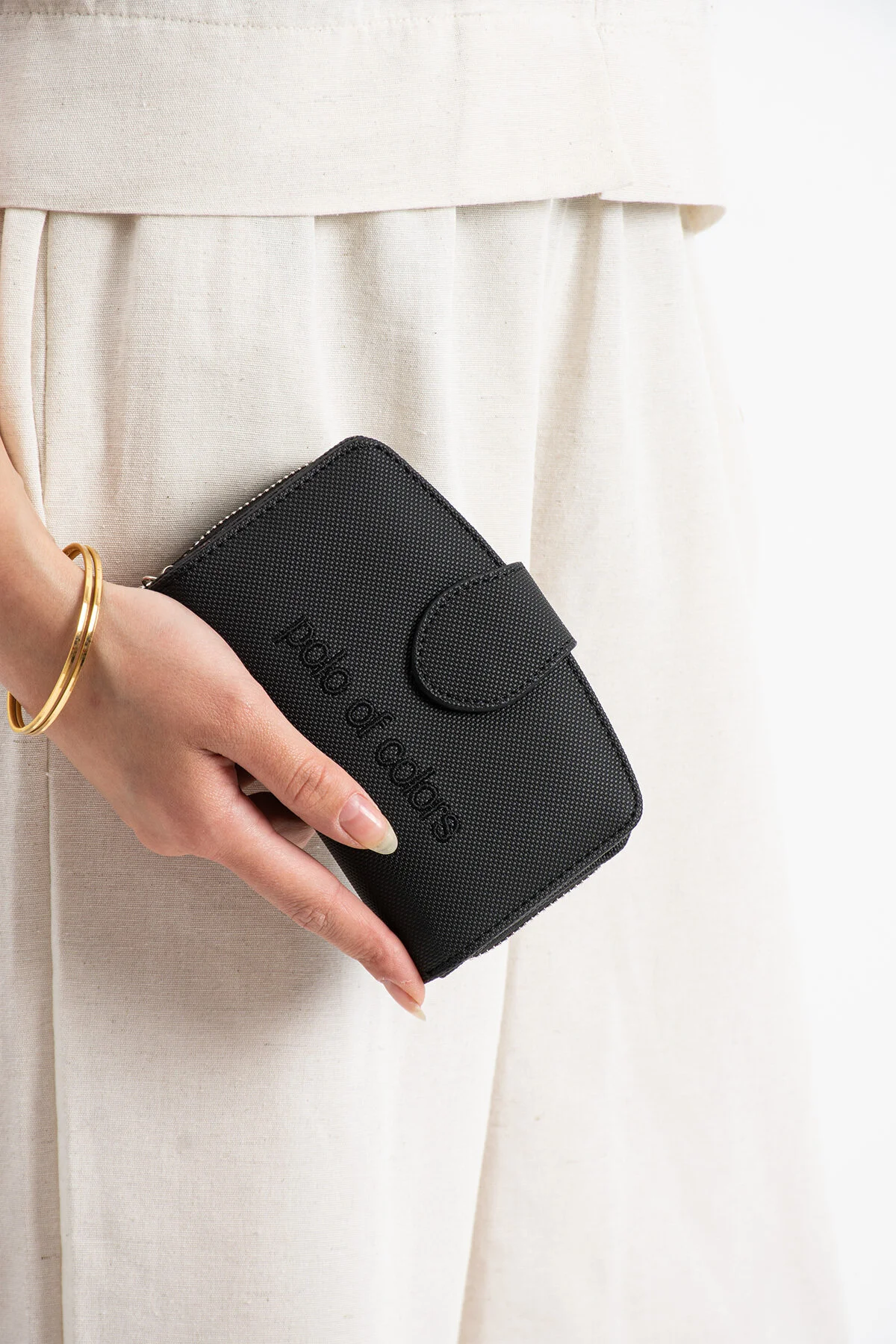 Polo Of Colors Kapaklı El ve Uzun Omuz Askılı Kadın Çanta Cüzdan Takımı