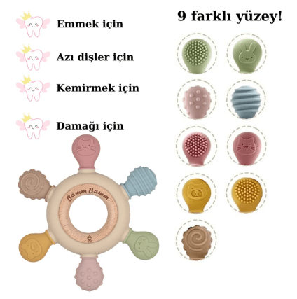 Silikon Bebek Diş Kaşıyıcı
