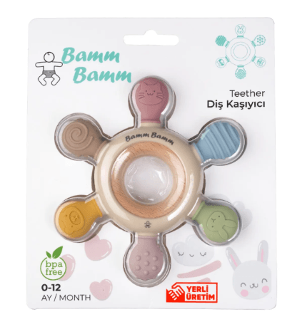 Silikon Bebek Diş Kaşıyıcı