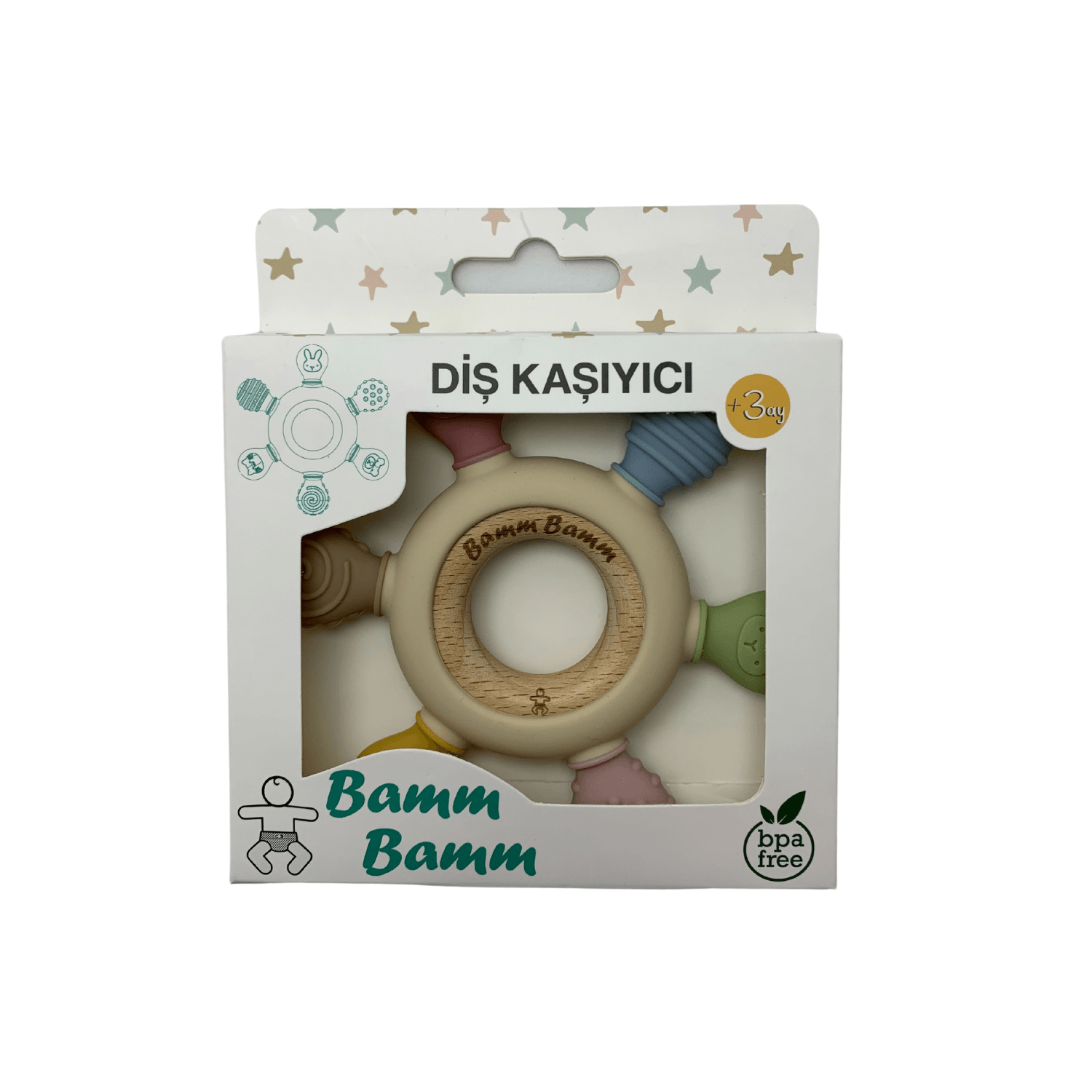 Silikon Bebek Diş Kaşıyıcı