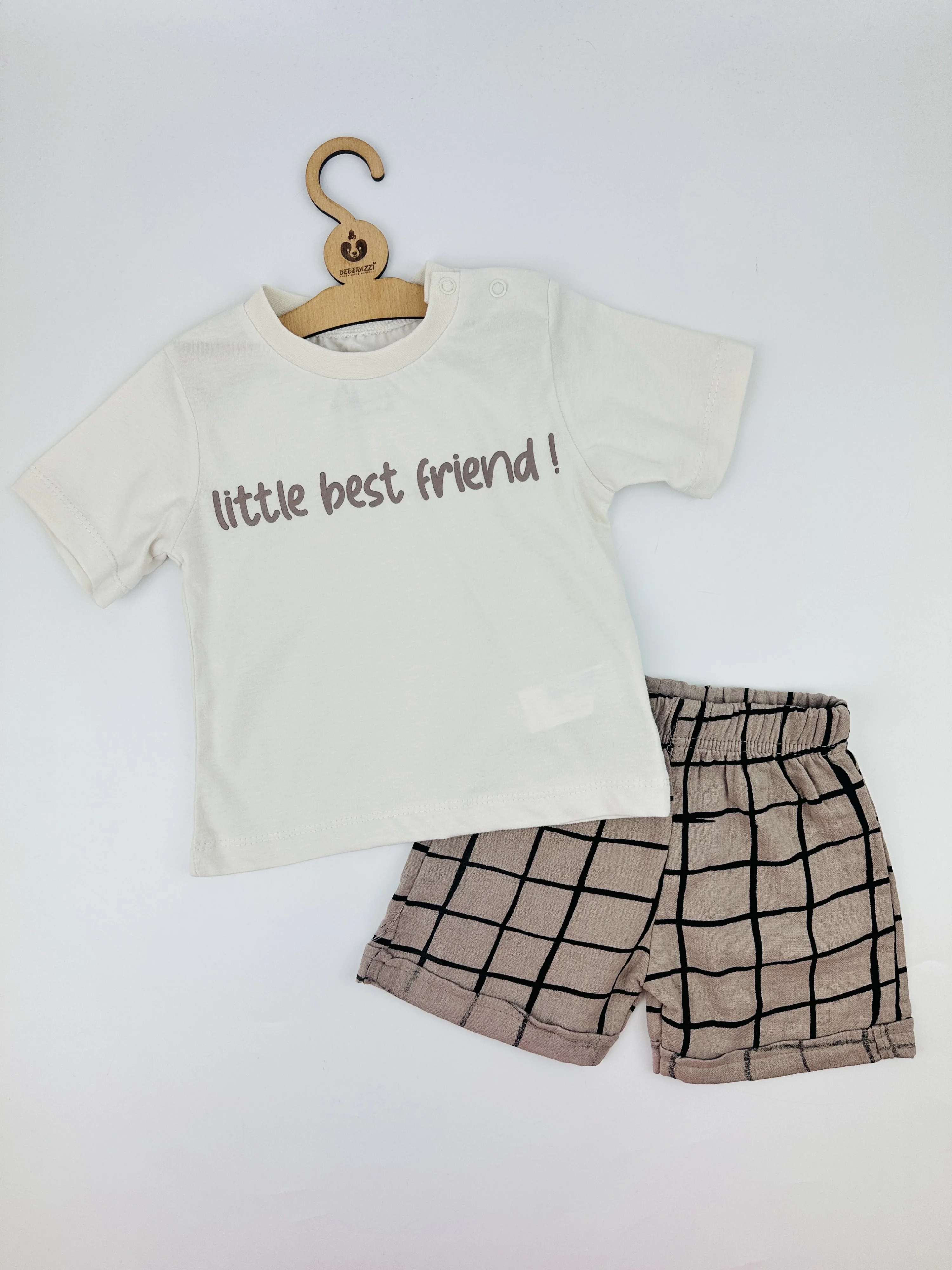 Kareli Şortlu Takım