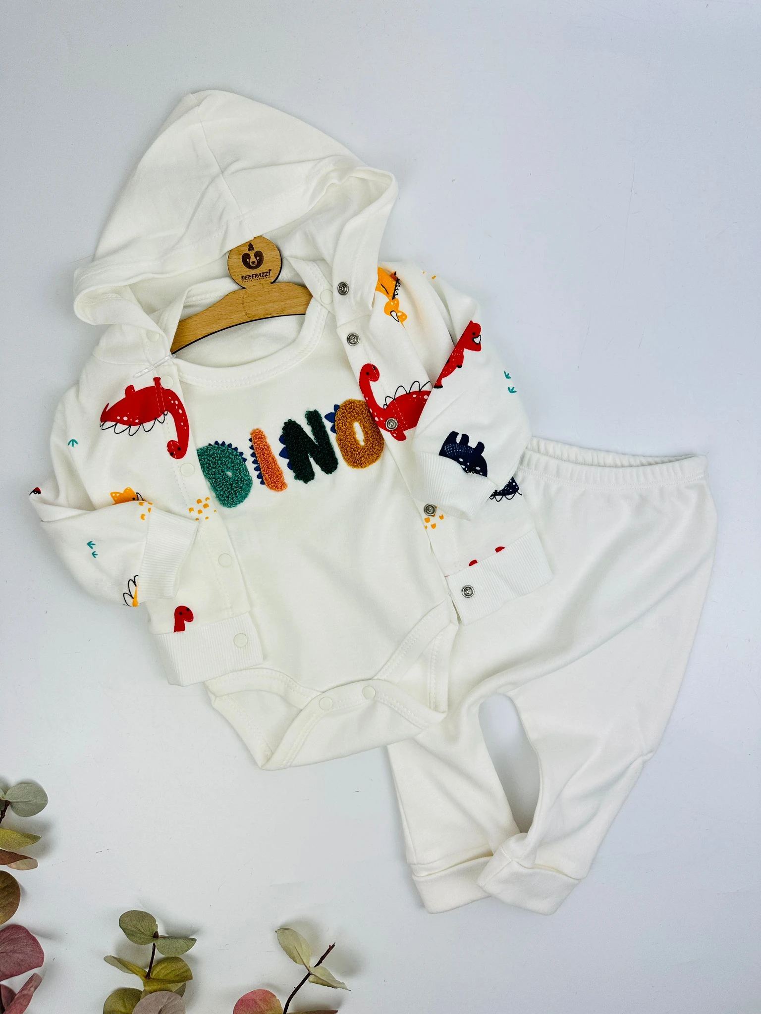 Dinazor Temalı Hırkalı Zıbın Takım