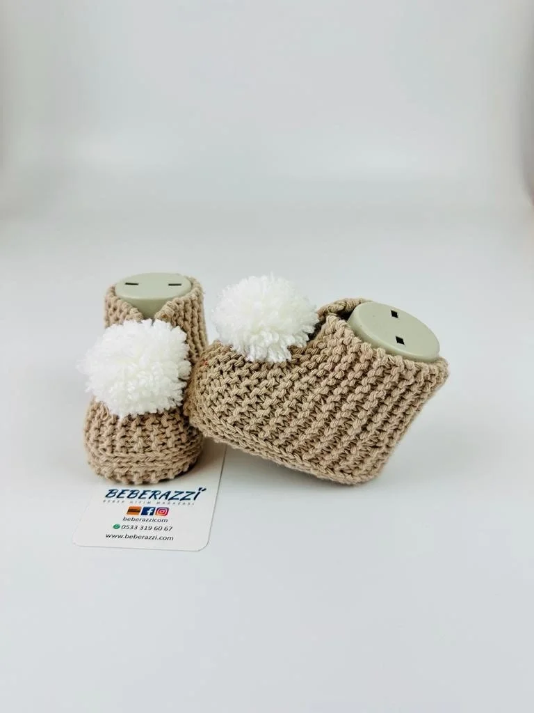 Bej Ponponlu Patik - Bej