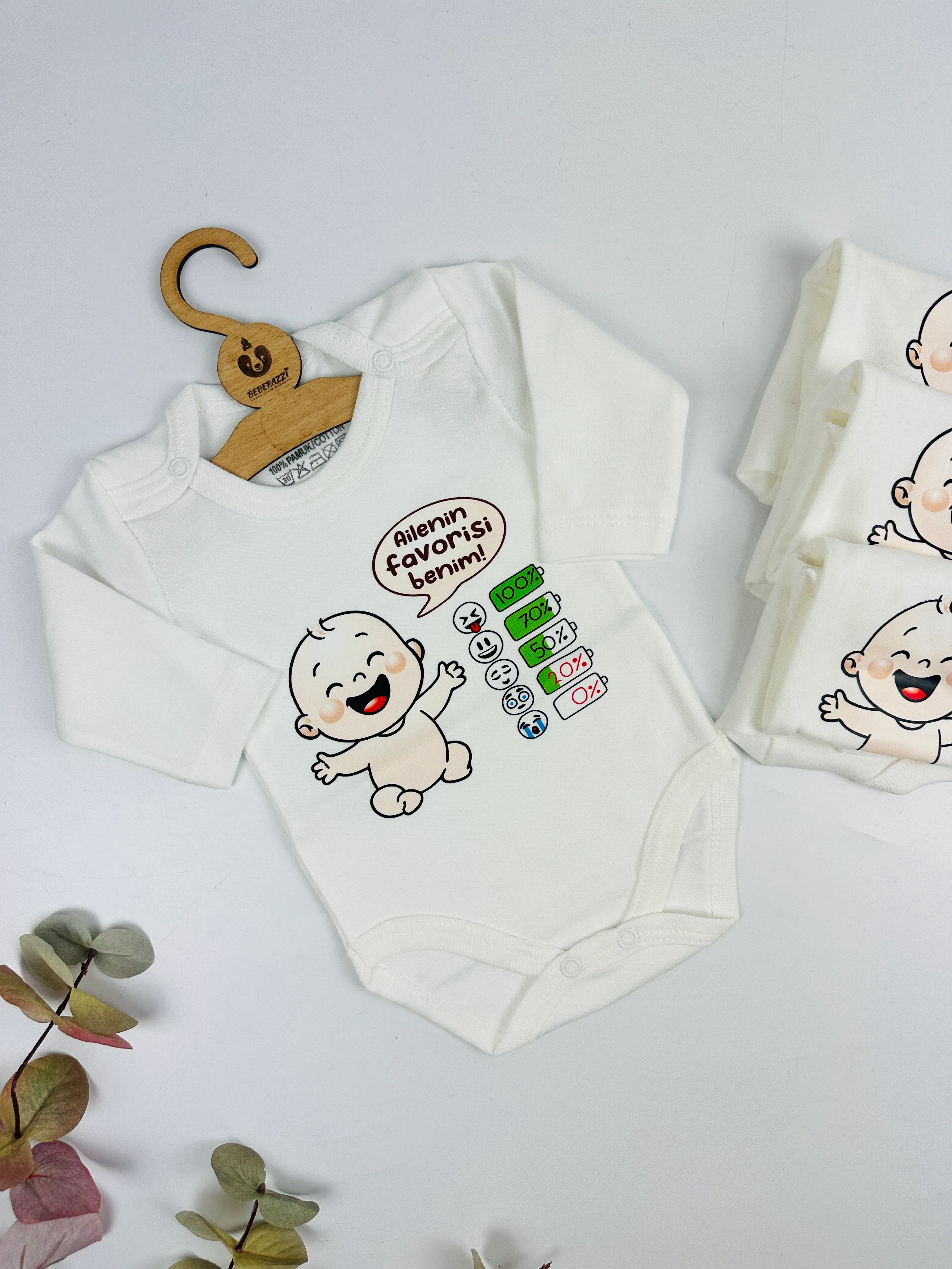 Ailenin Favorisi Yazılı Uzun Kollu Body