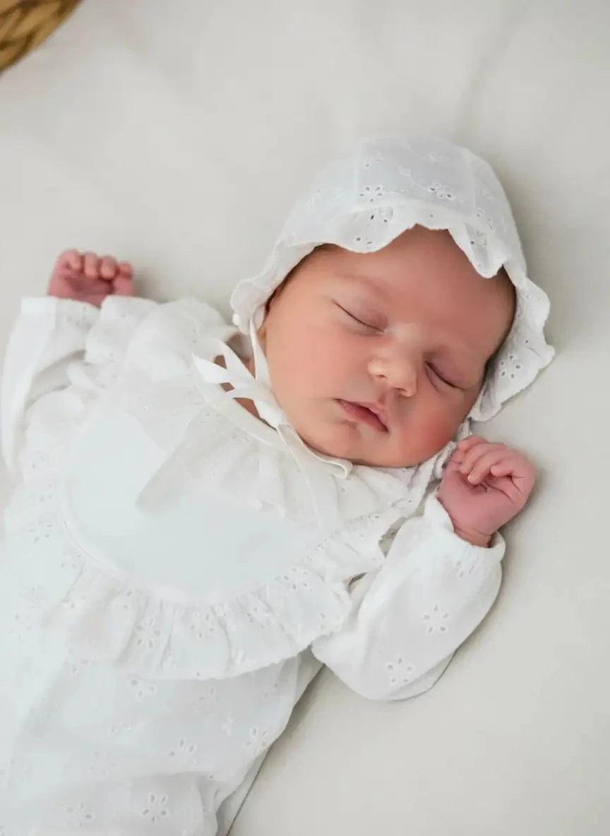 Fisto Kumaş Lora Şapkalı Tulum Hastane Çıkışı Mevlüt Yenidoğan Bebek Set