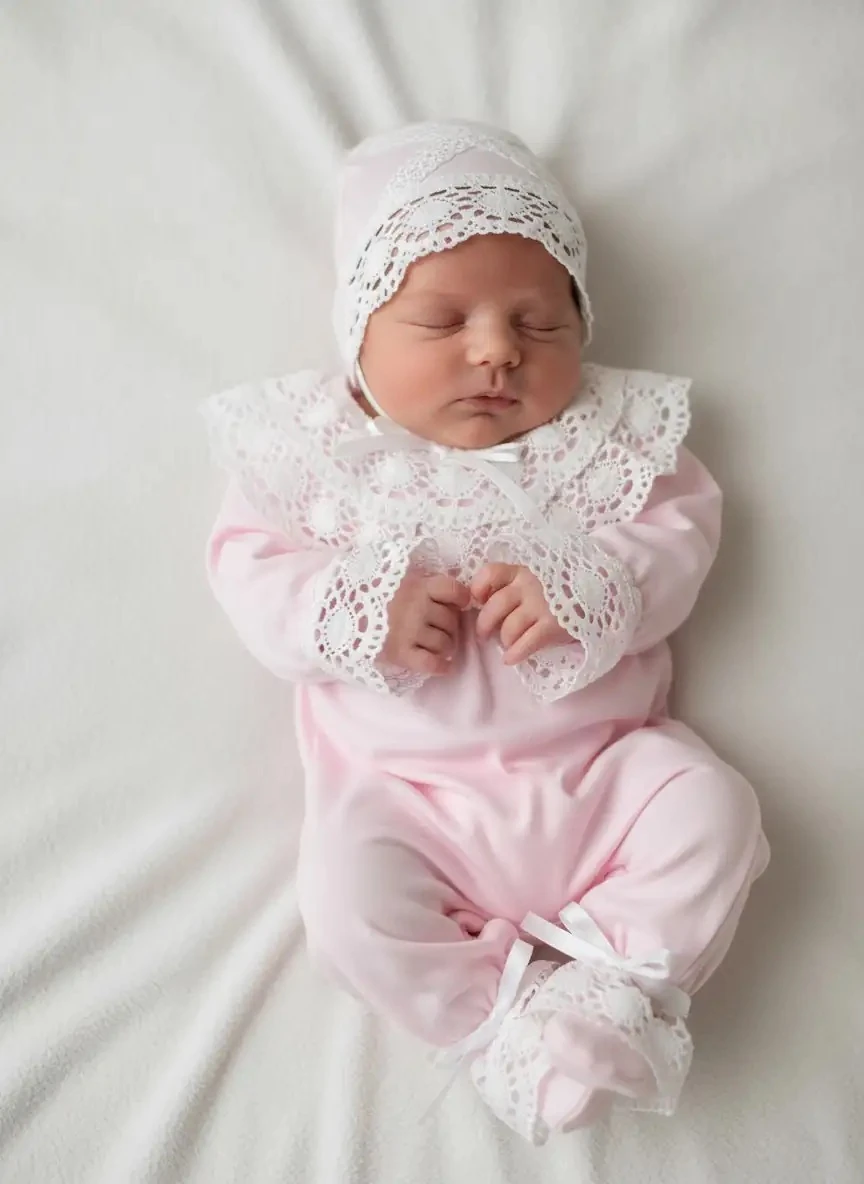 Kalın Dantelli Tulum - Pembe