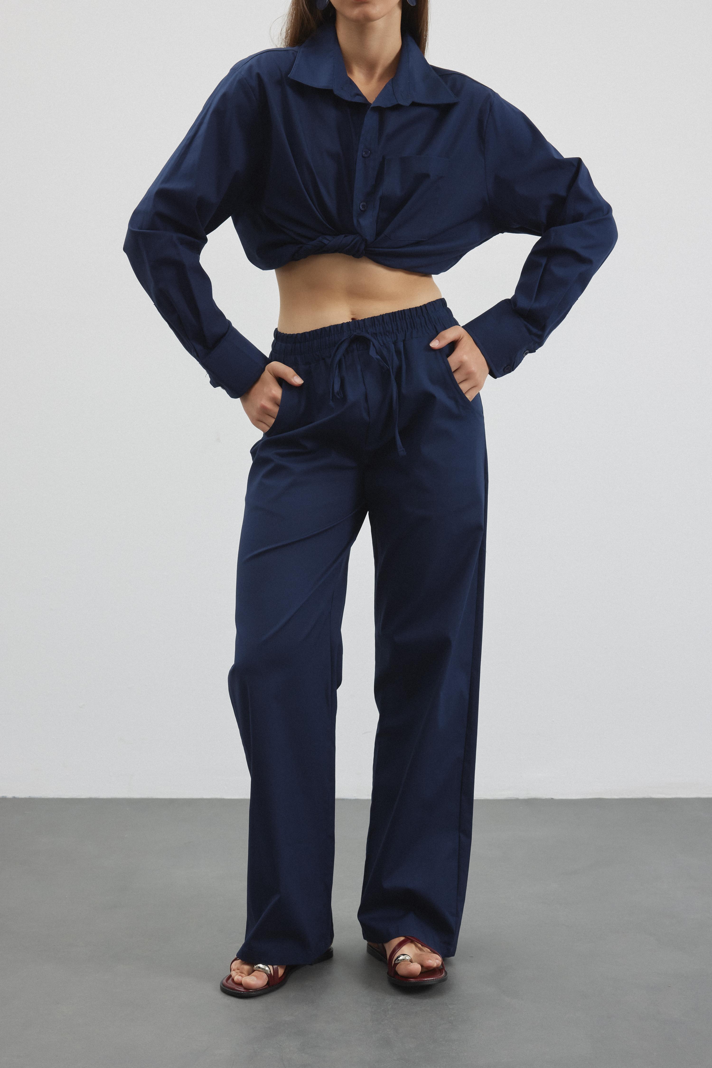He/She Pantolon - Lacivert