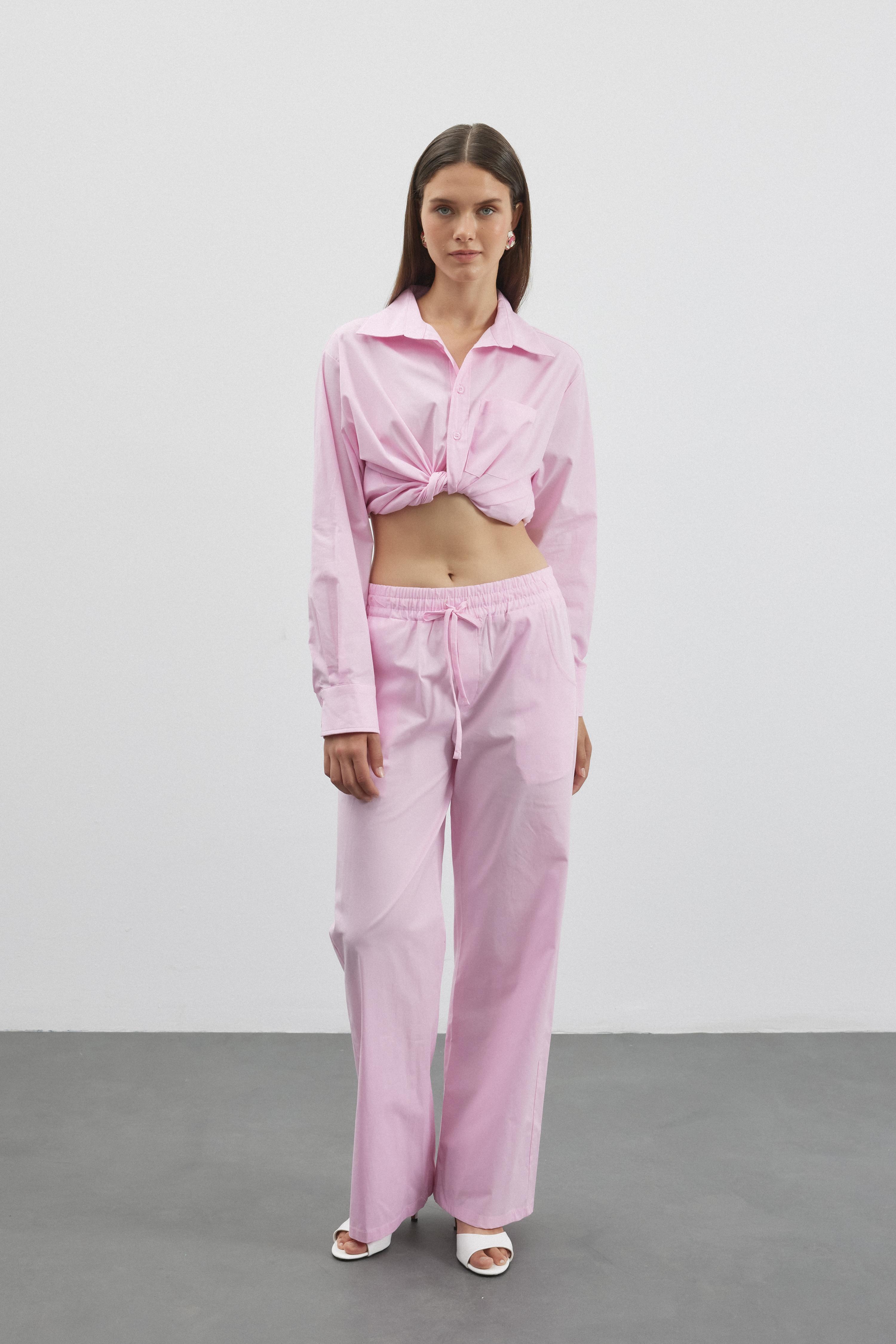 He/She Pantolon - Pembe