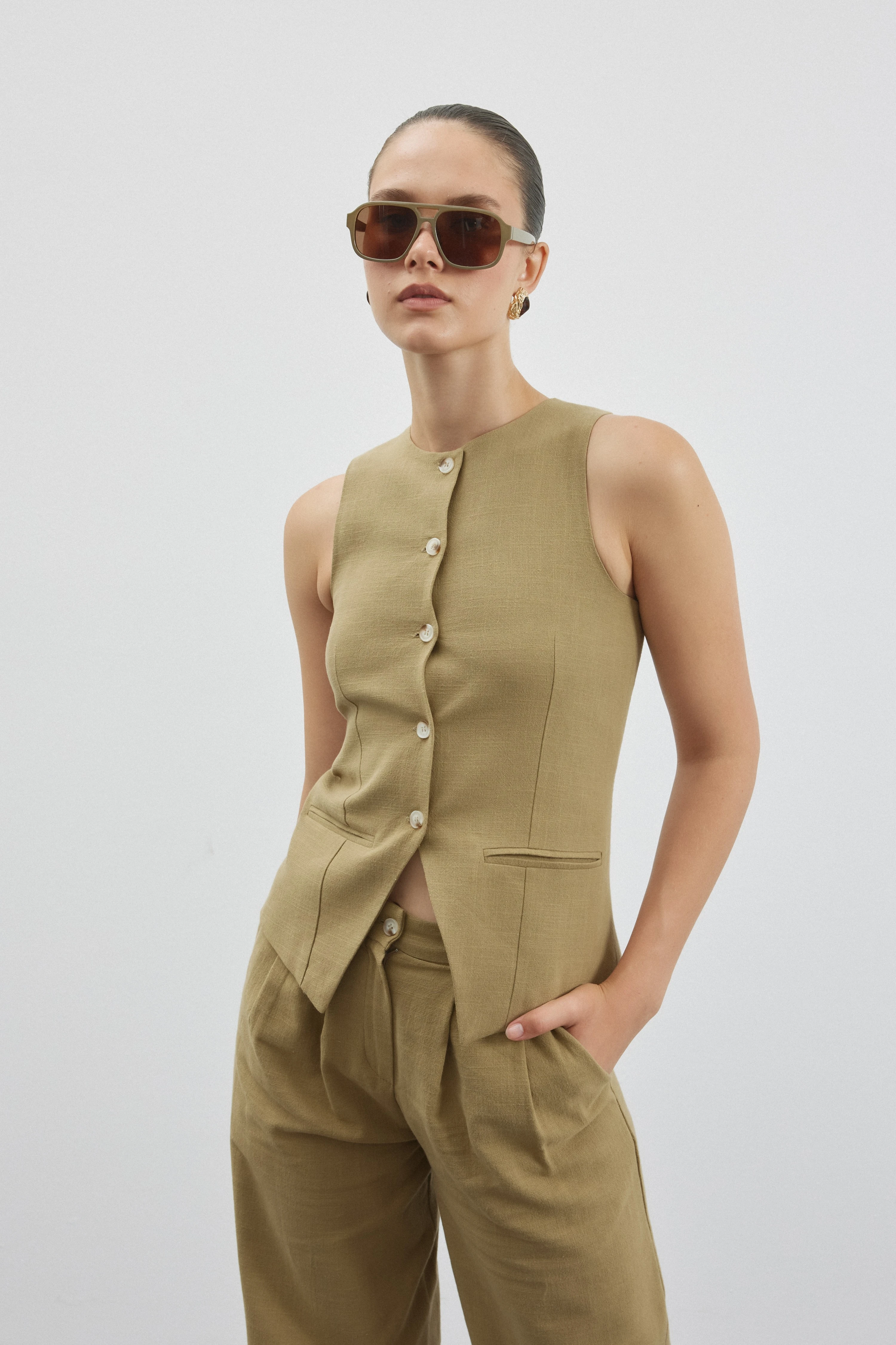 Fame Duo Yelek Takım - Haki