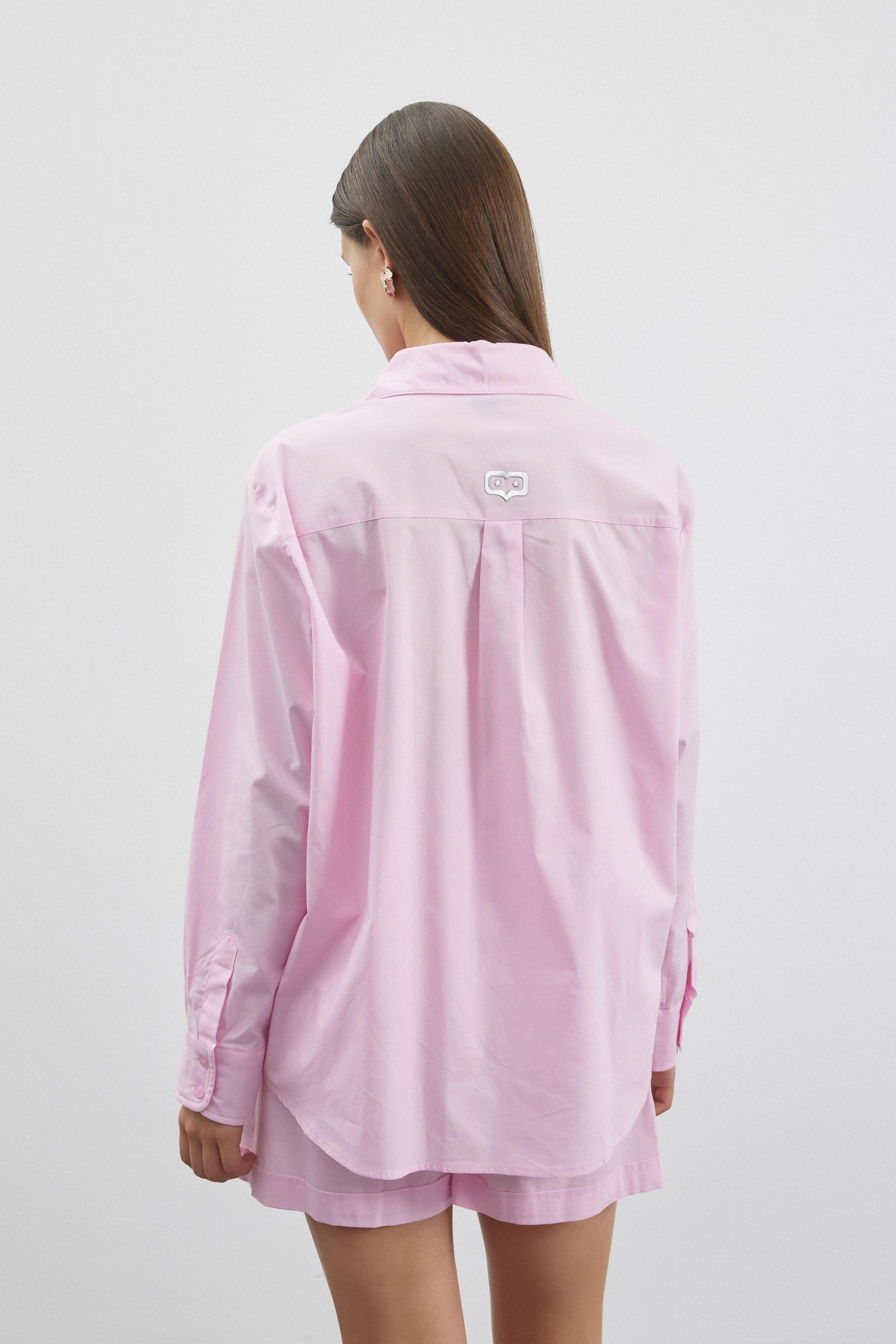 He/She Gömlek - Pembe