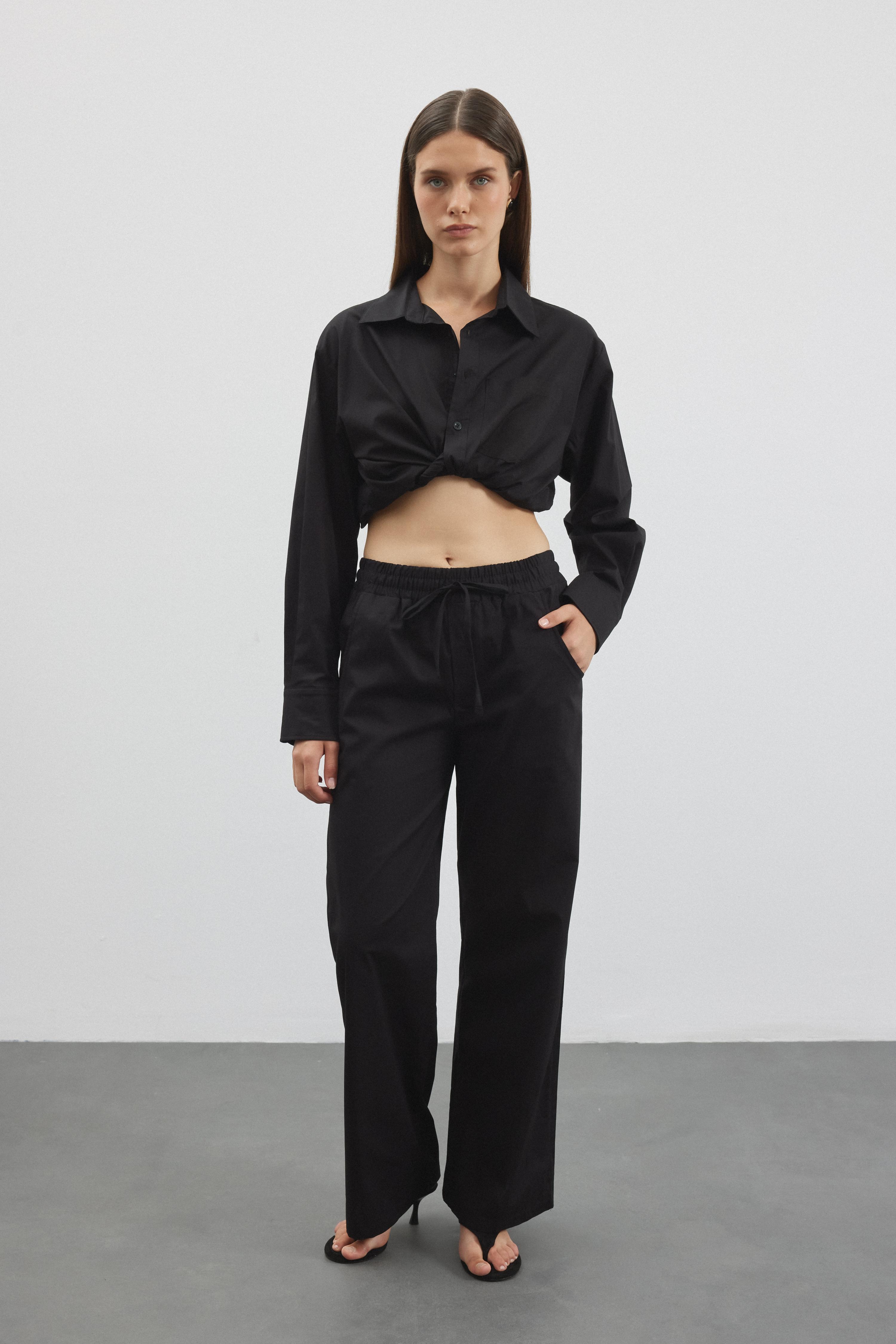 He/She Pantolon - Siyah
