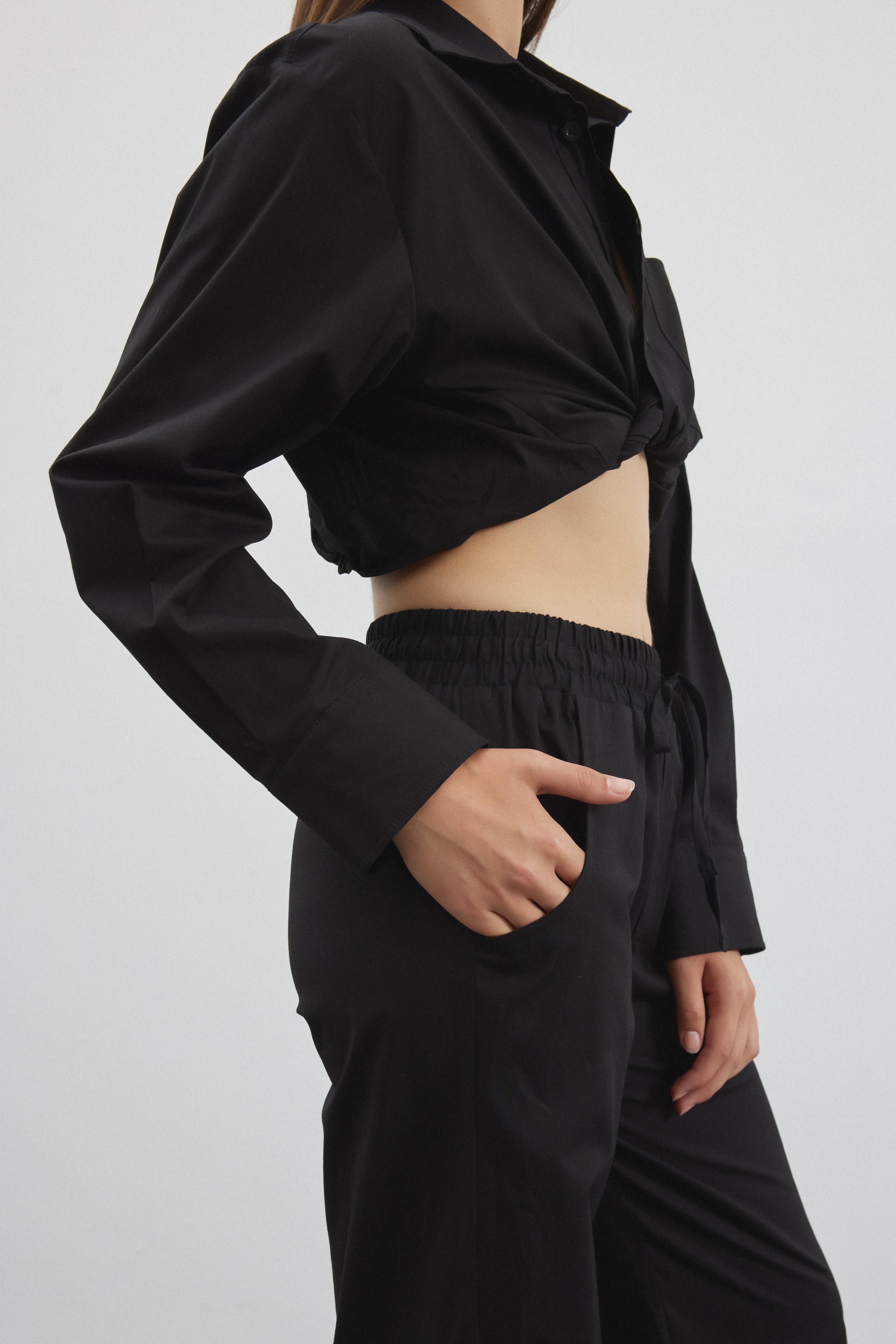He/She Pantolon - Siyah