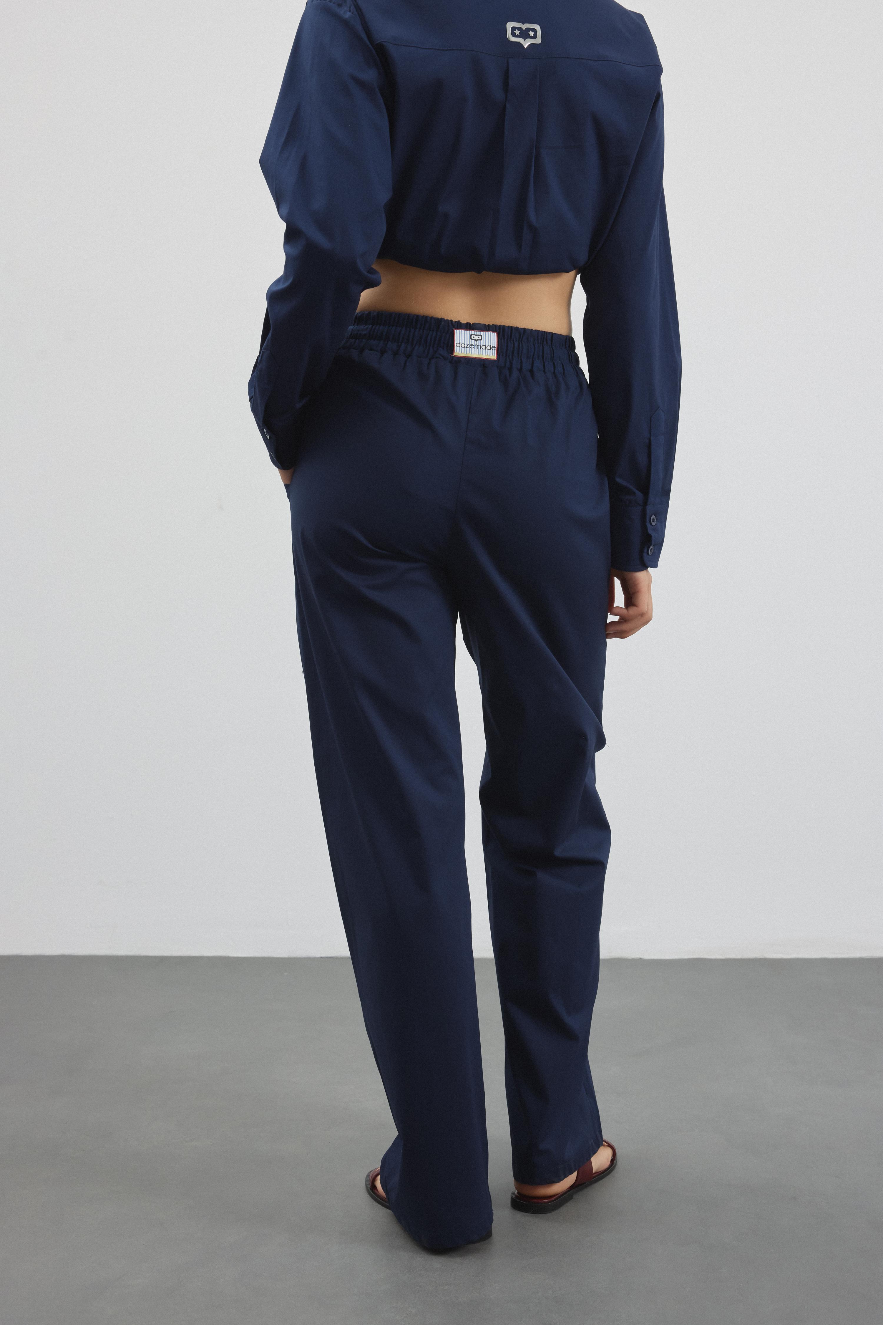 He/She Pantolon - Lacivert