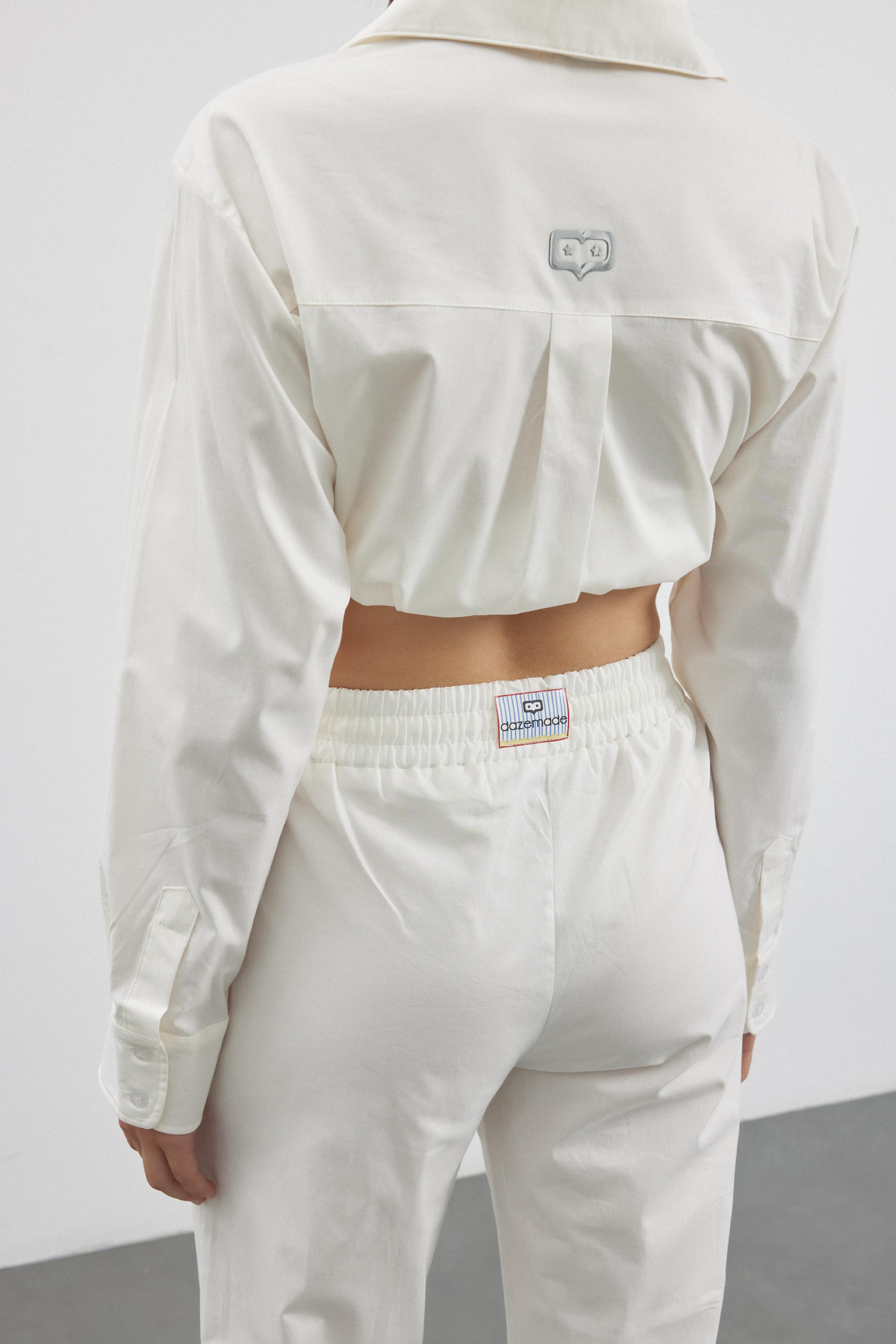 He/She Pantolon - Beyaz