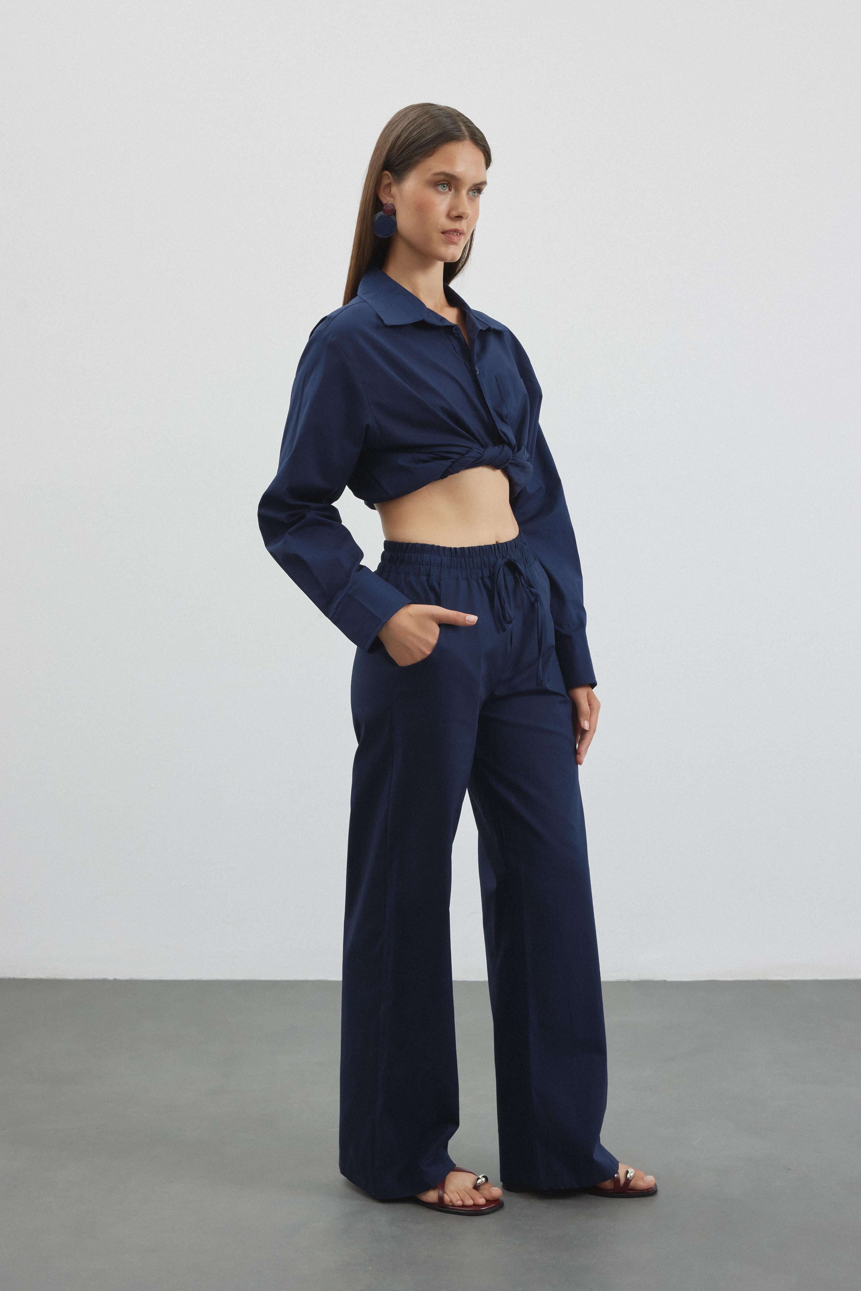 He/She Pantolon - Lacivert