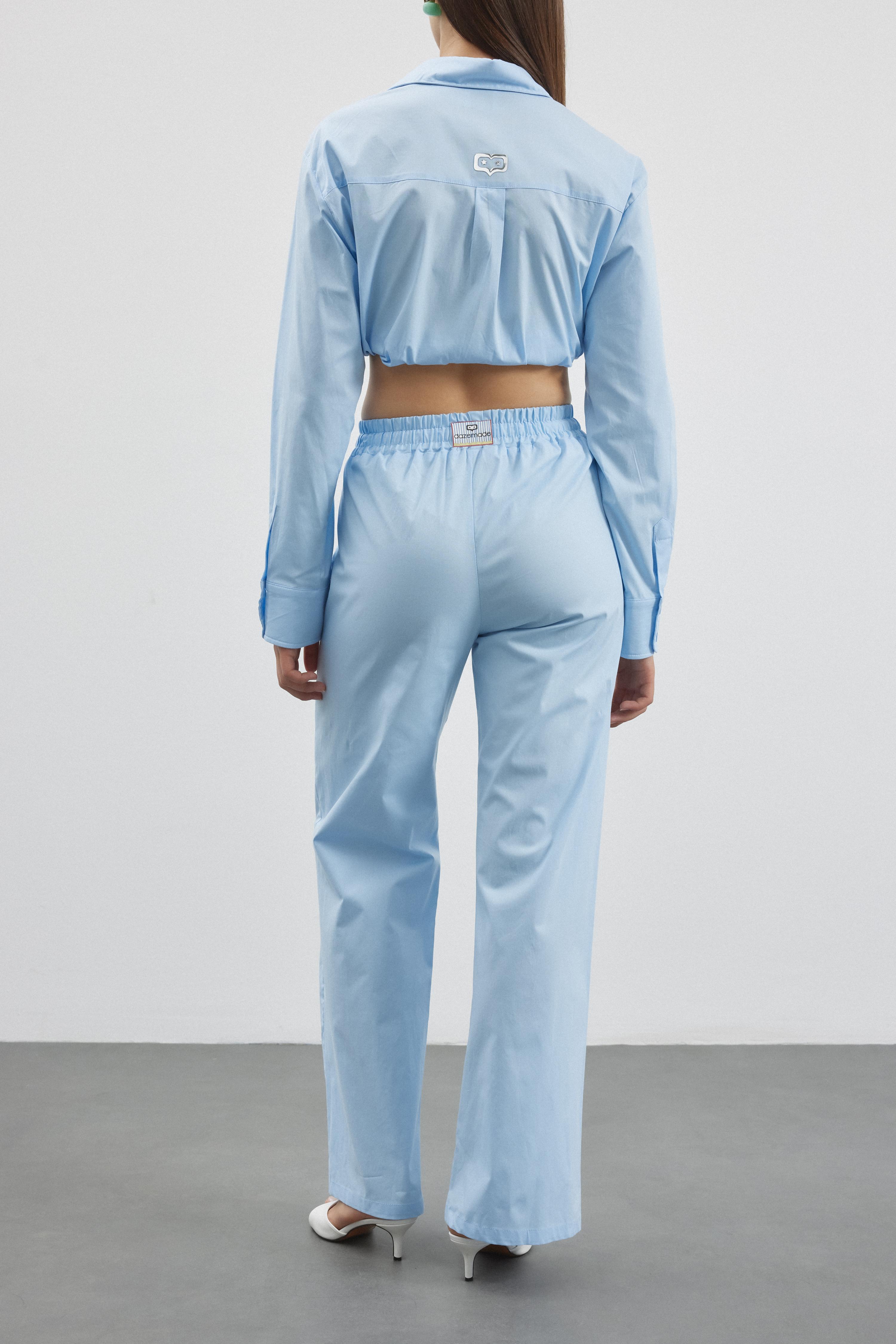 He/She Pantolon - Mavi