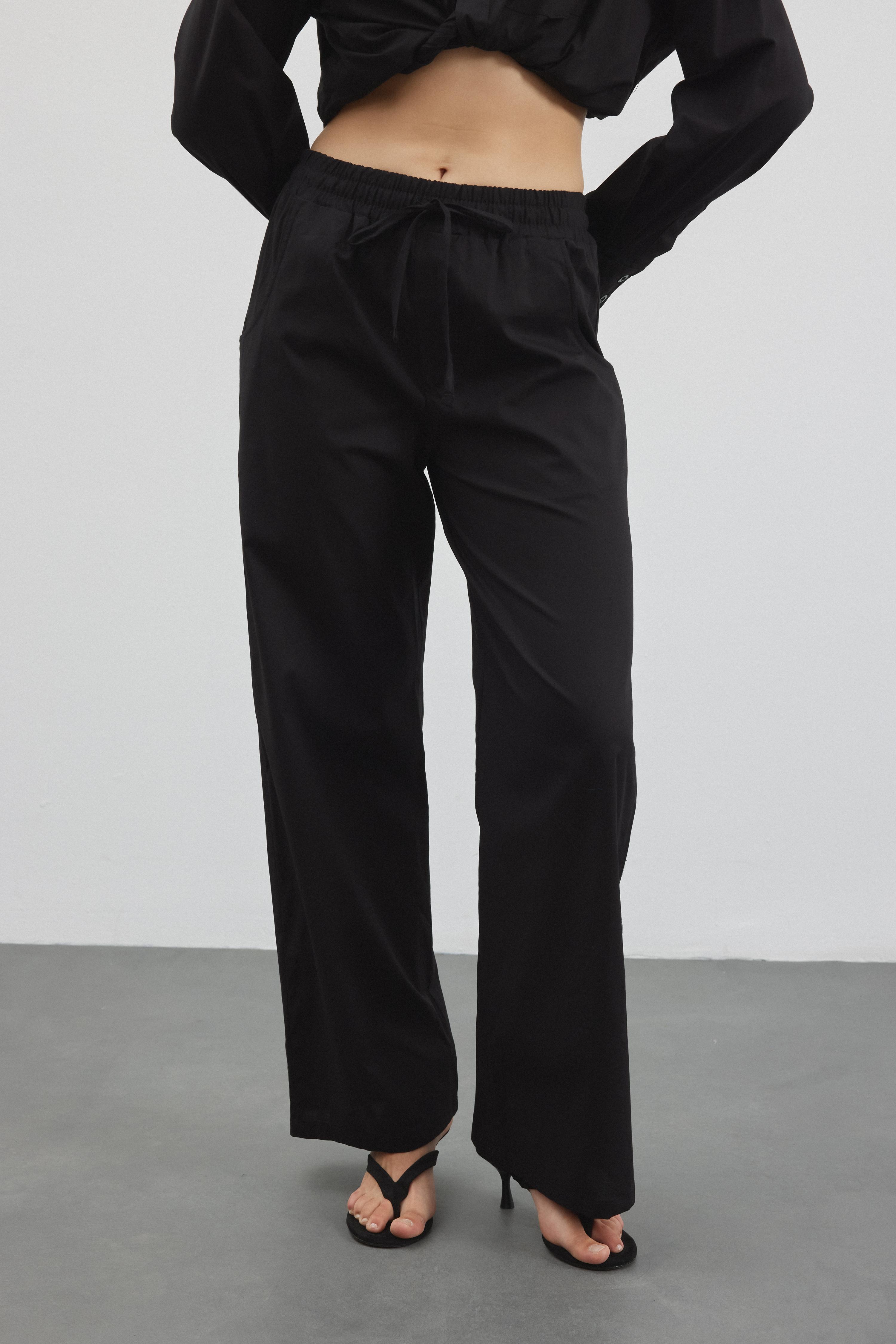 He/She Pantolon - Siyah