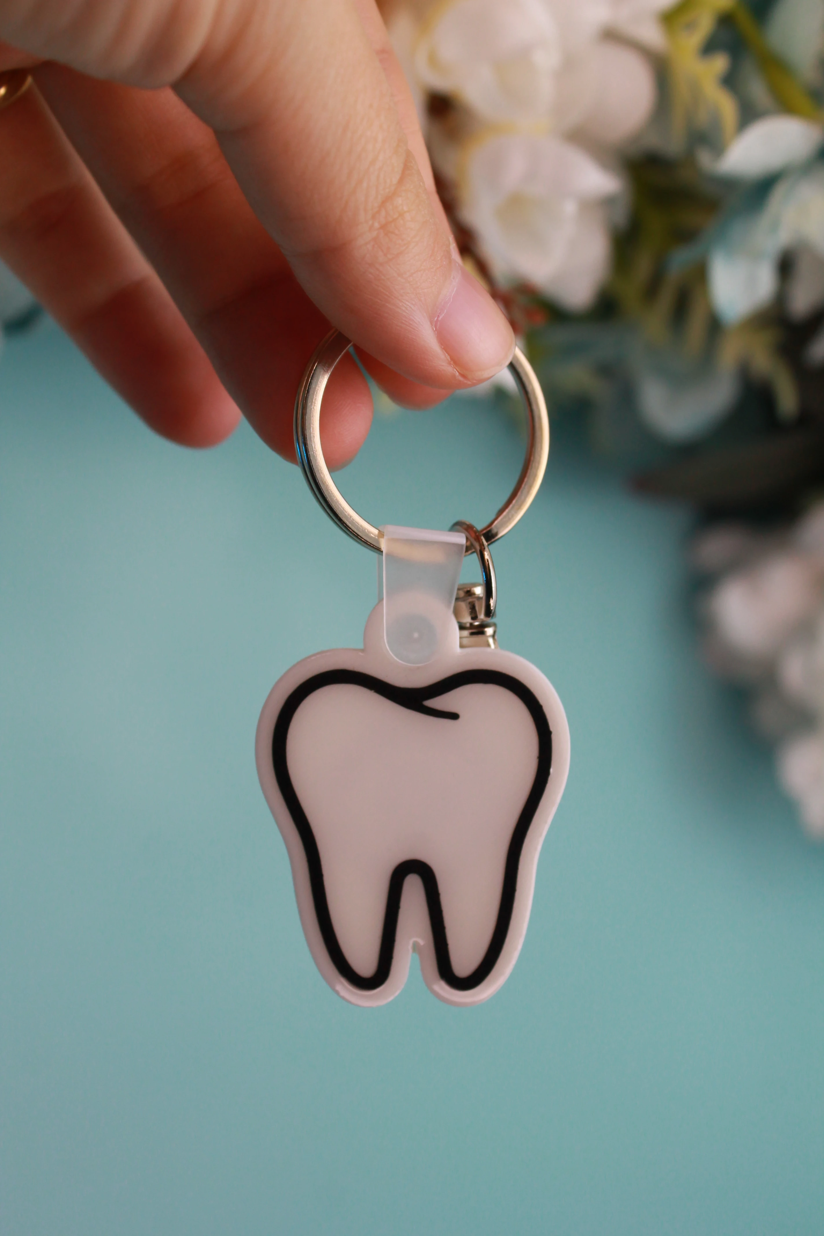 NFC Diş Kartvizit Anahtarlık 