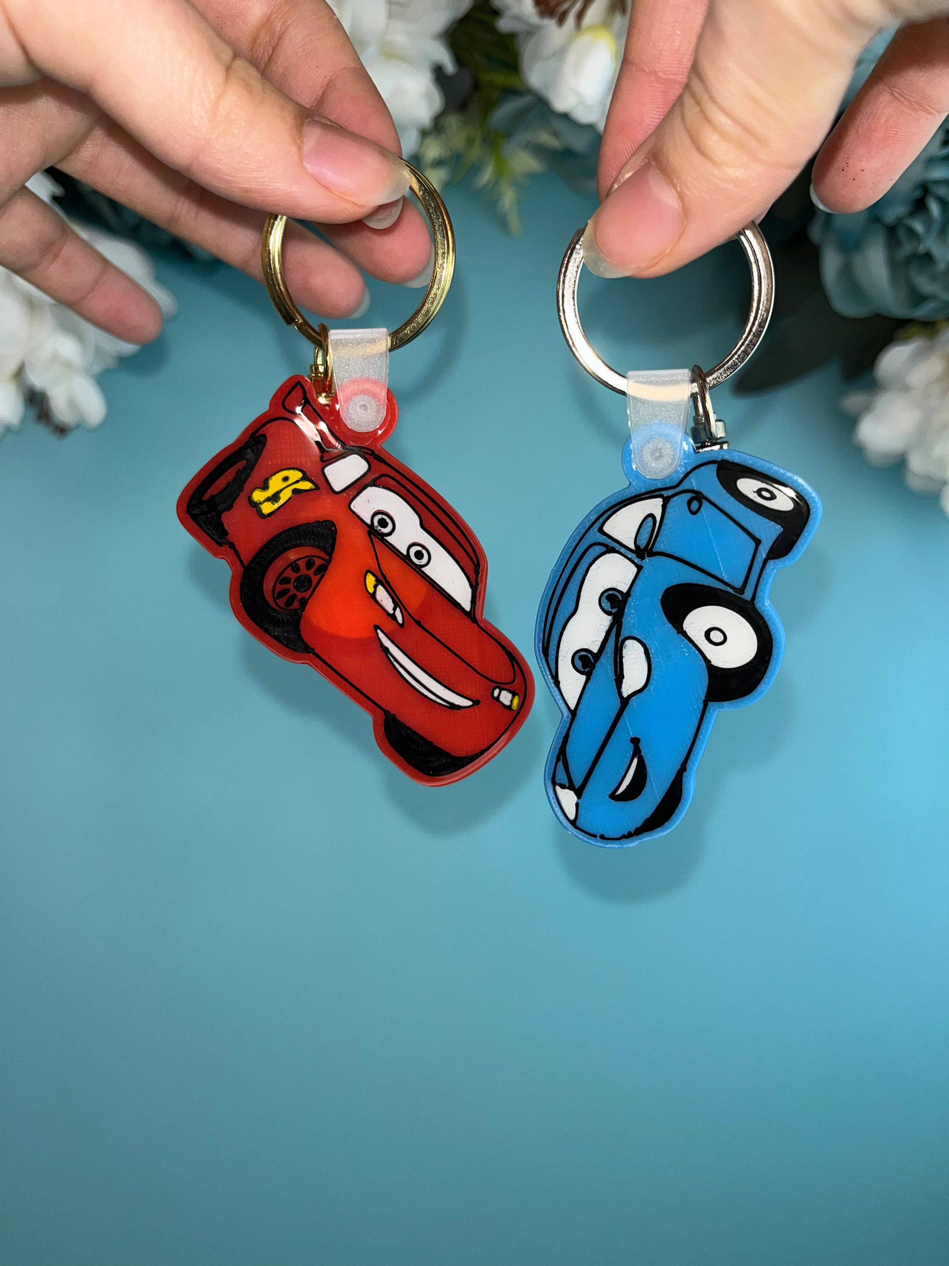 NFC'li Mıknatıslı Arabalı Çift Anahtarlık