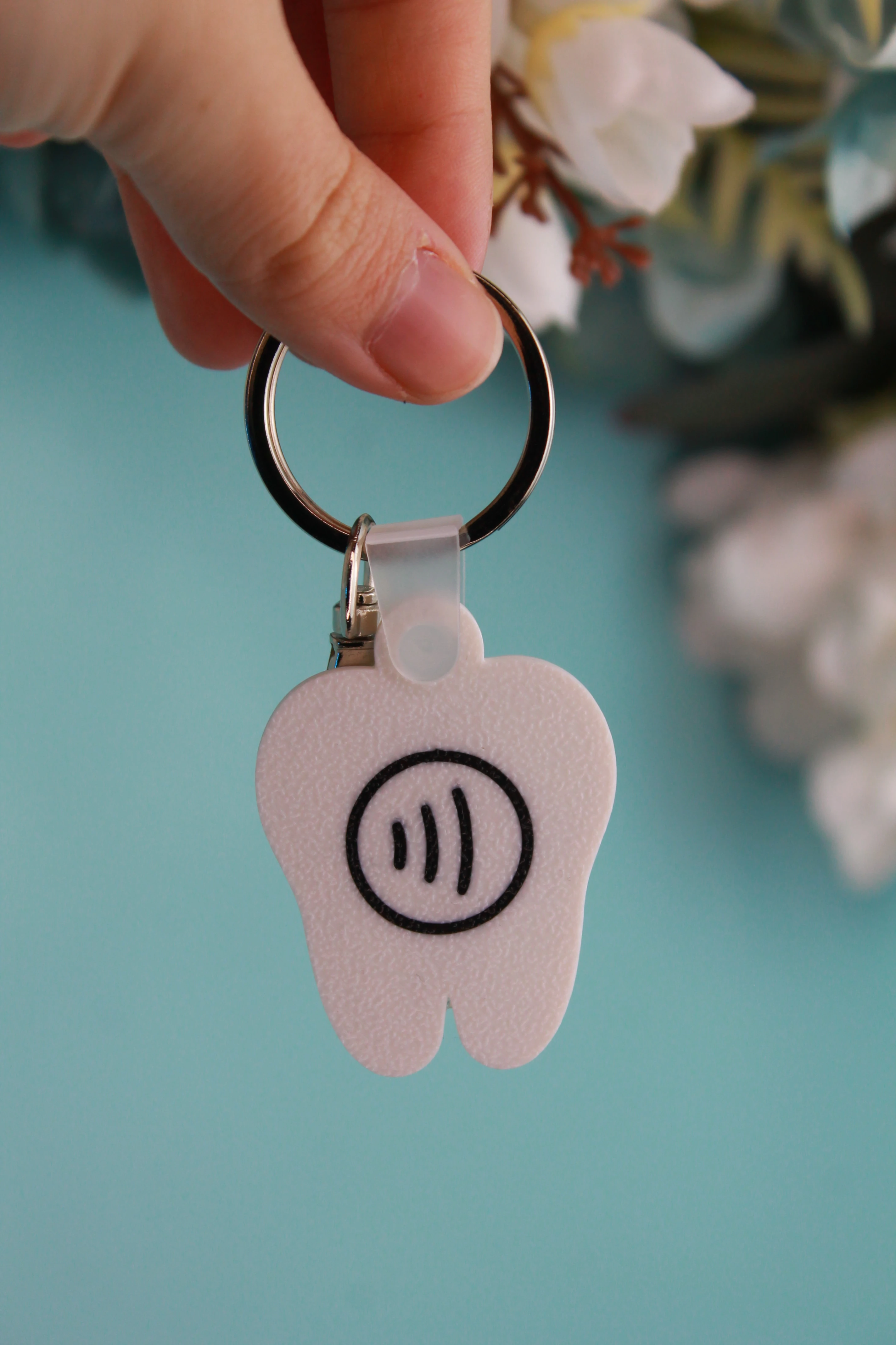 NFC Diş Kartvizit Anahtarlık 