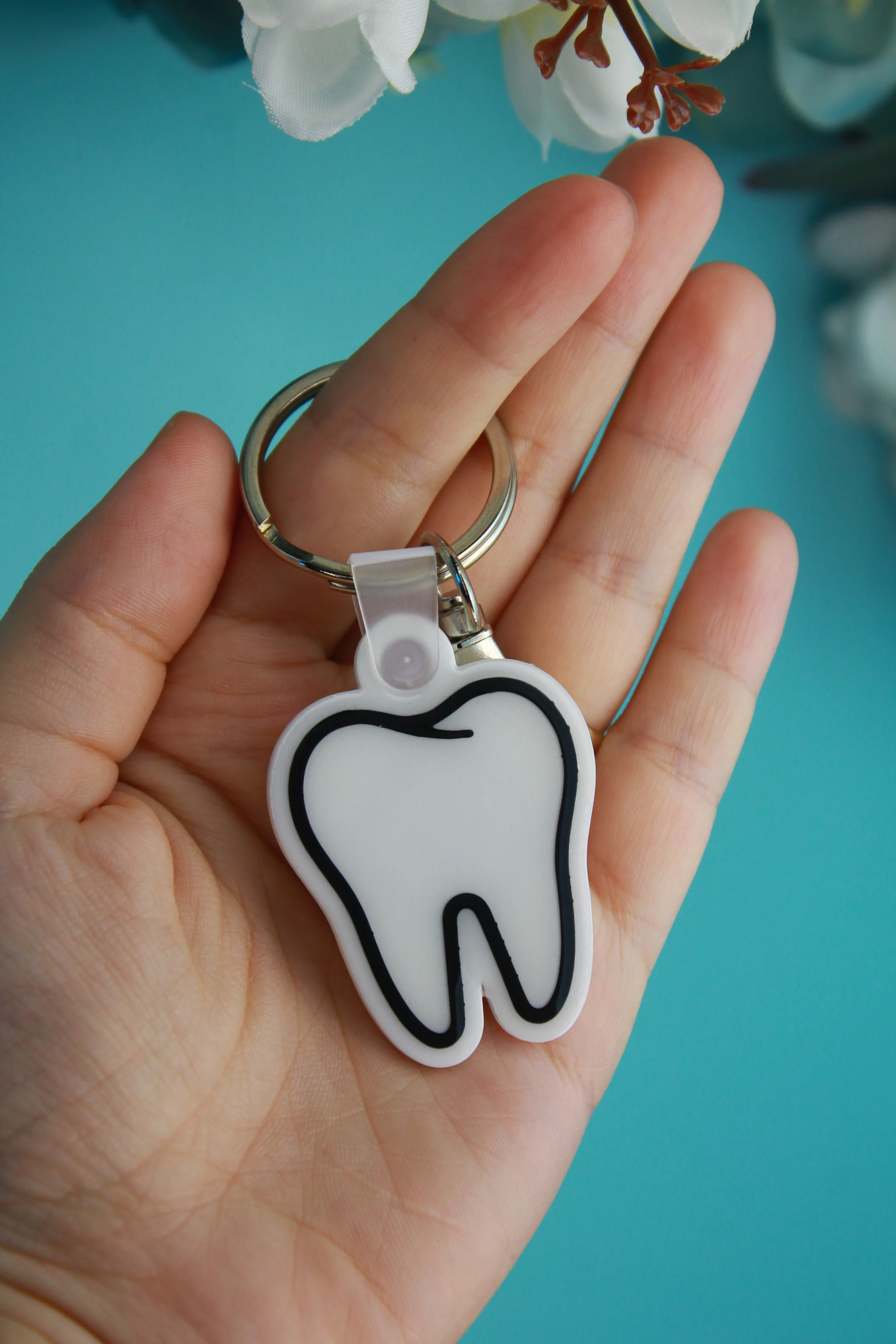 NFC Diş Kartvizit Anahtarlık 