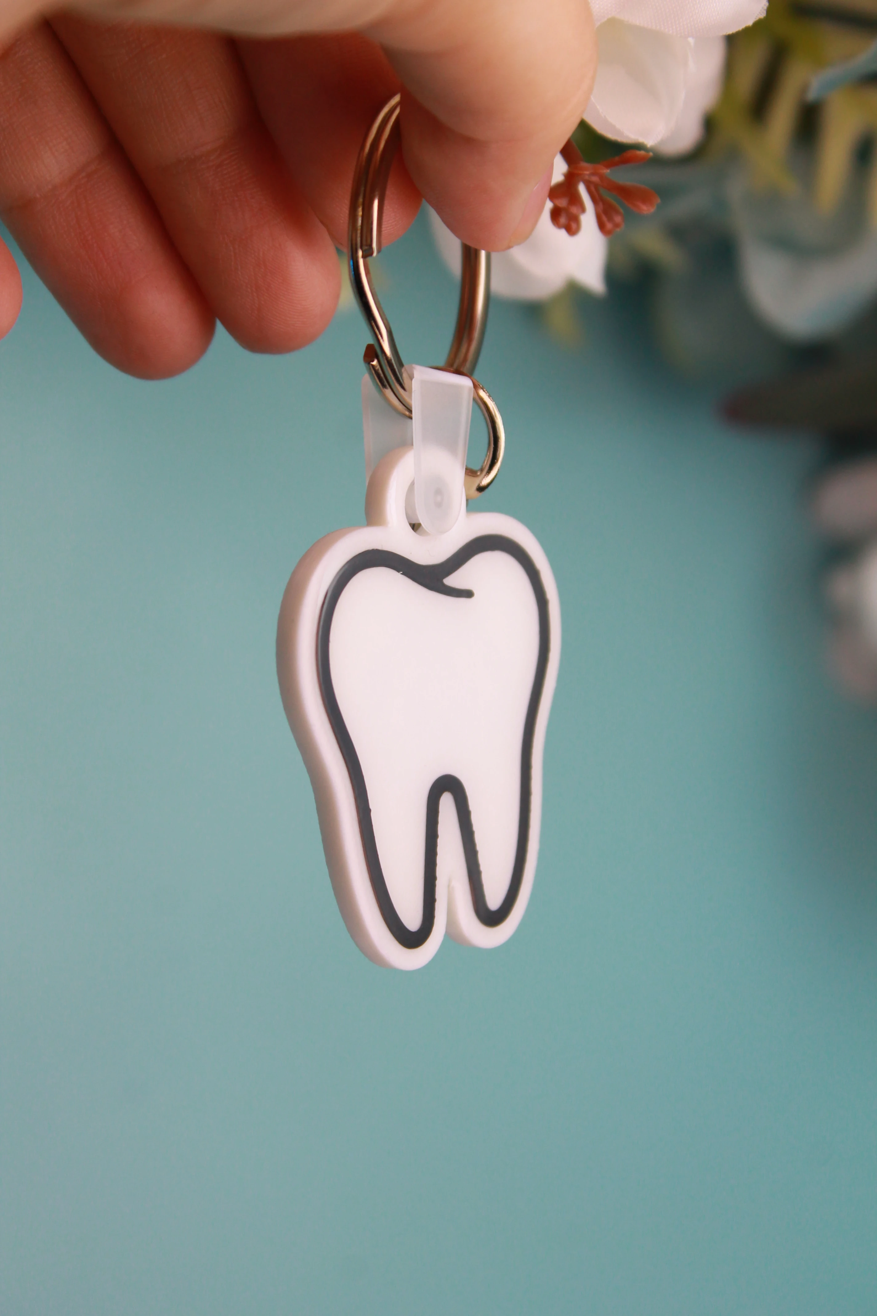 NFC Diş Kartvizit Anahtarlık 